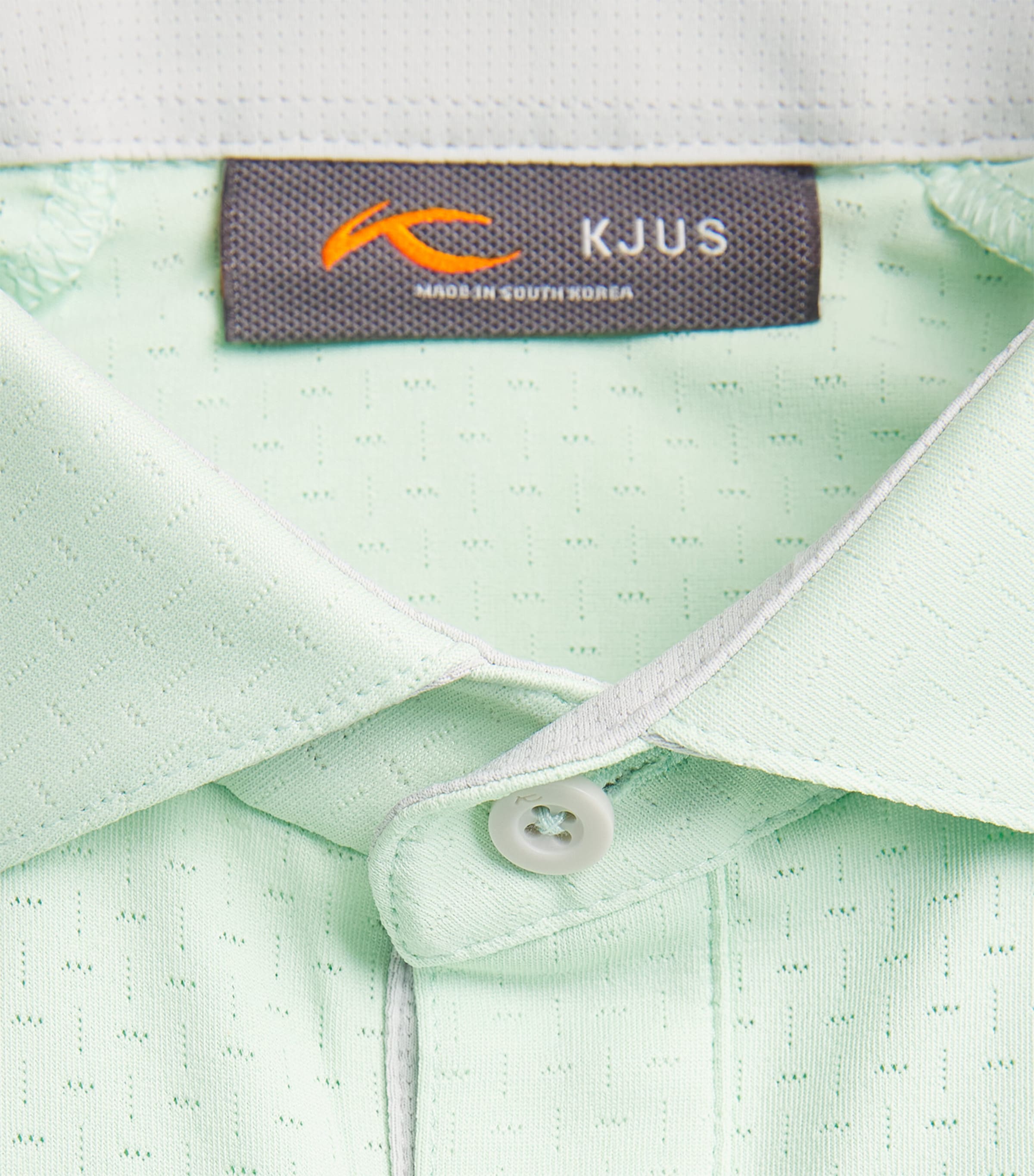 KJUS Mens Savin Structure Polo Shirt Agave Image 6