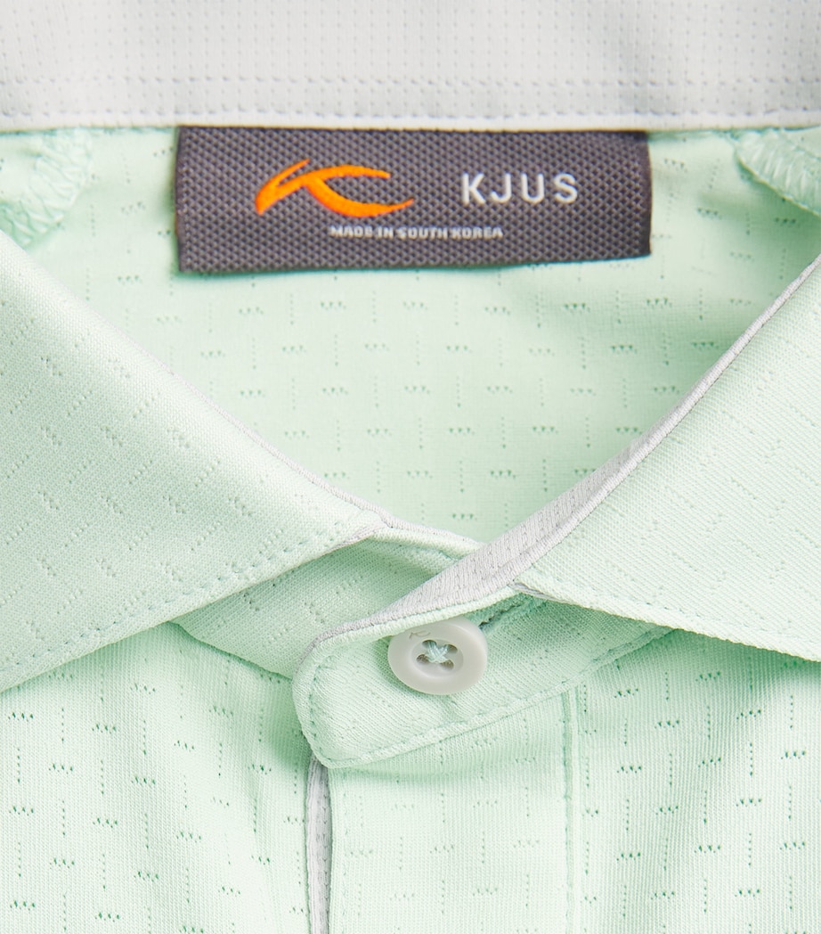 KJUS Mens Savin Structure Polo Shirt Agave Image 6
