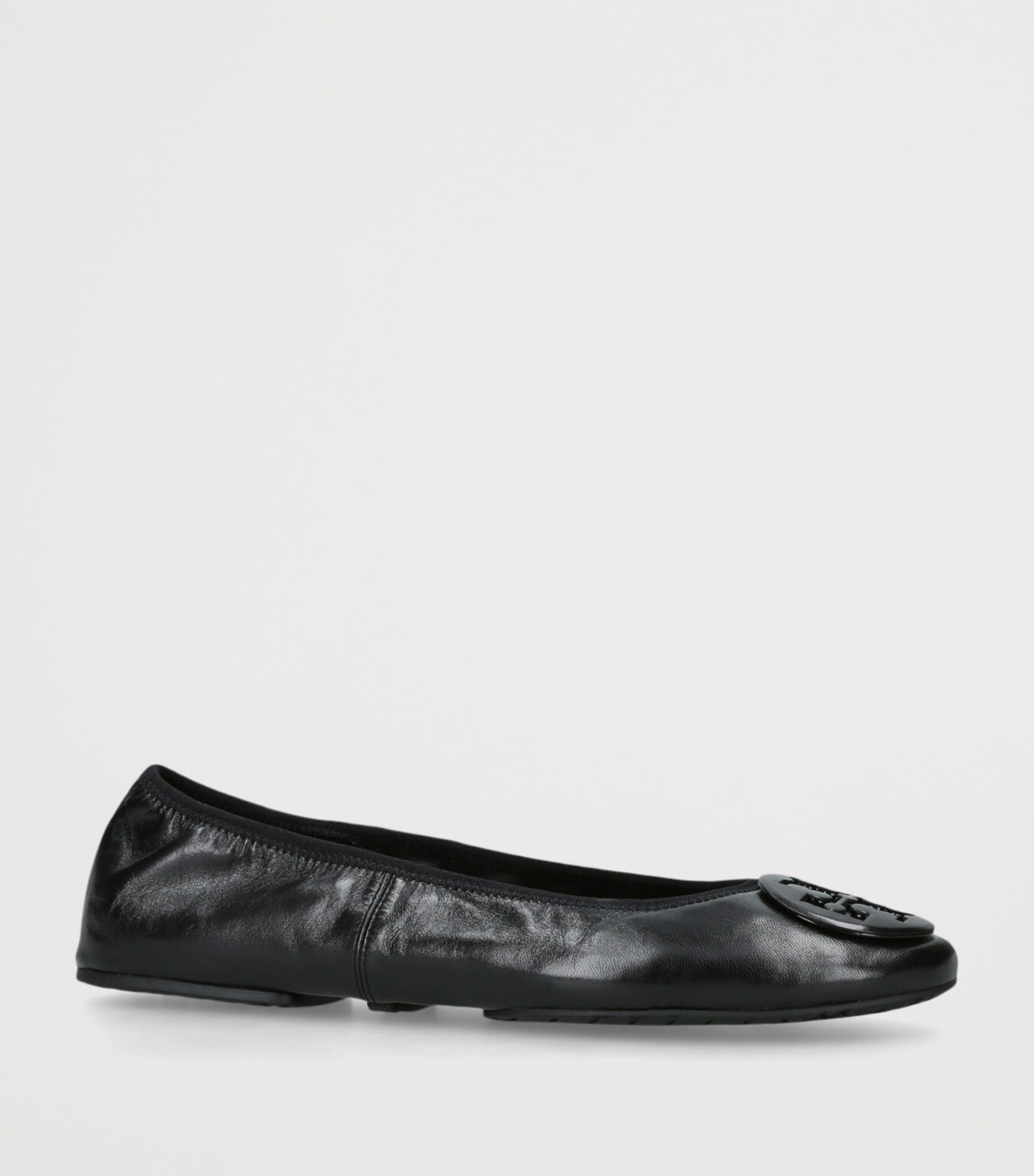 Leather Reva Travel Ballet Flats BLK/OTHER Image 3