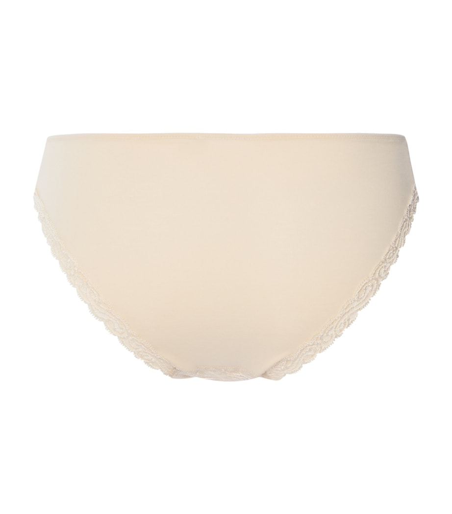 Hanro Womens Cotton-Blend Moments Mini Briefs Summer Sand Image 5