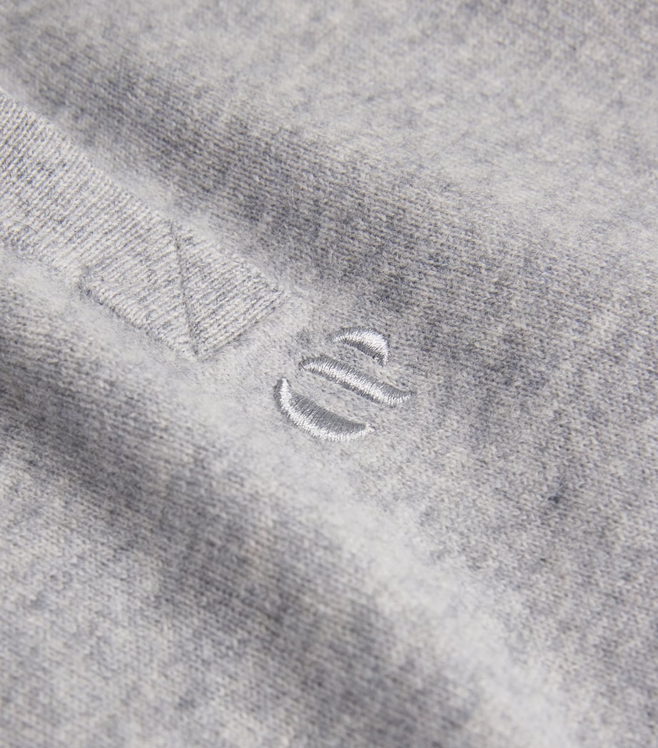 Wool-Cashmere Polo Sweater ANTHRACITE Image 5