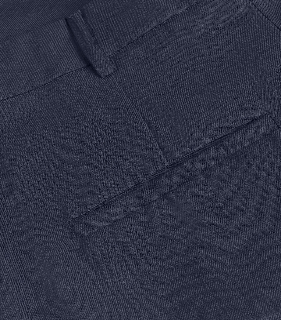 Straight Tailored Trousers NAVY Image 5