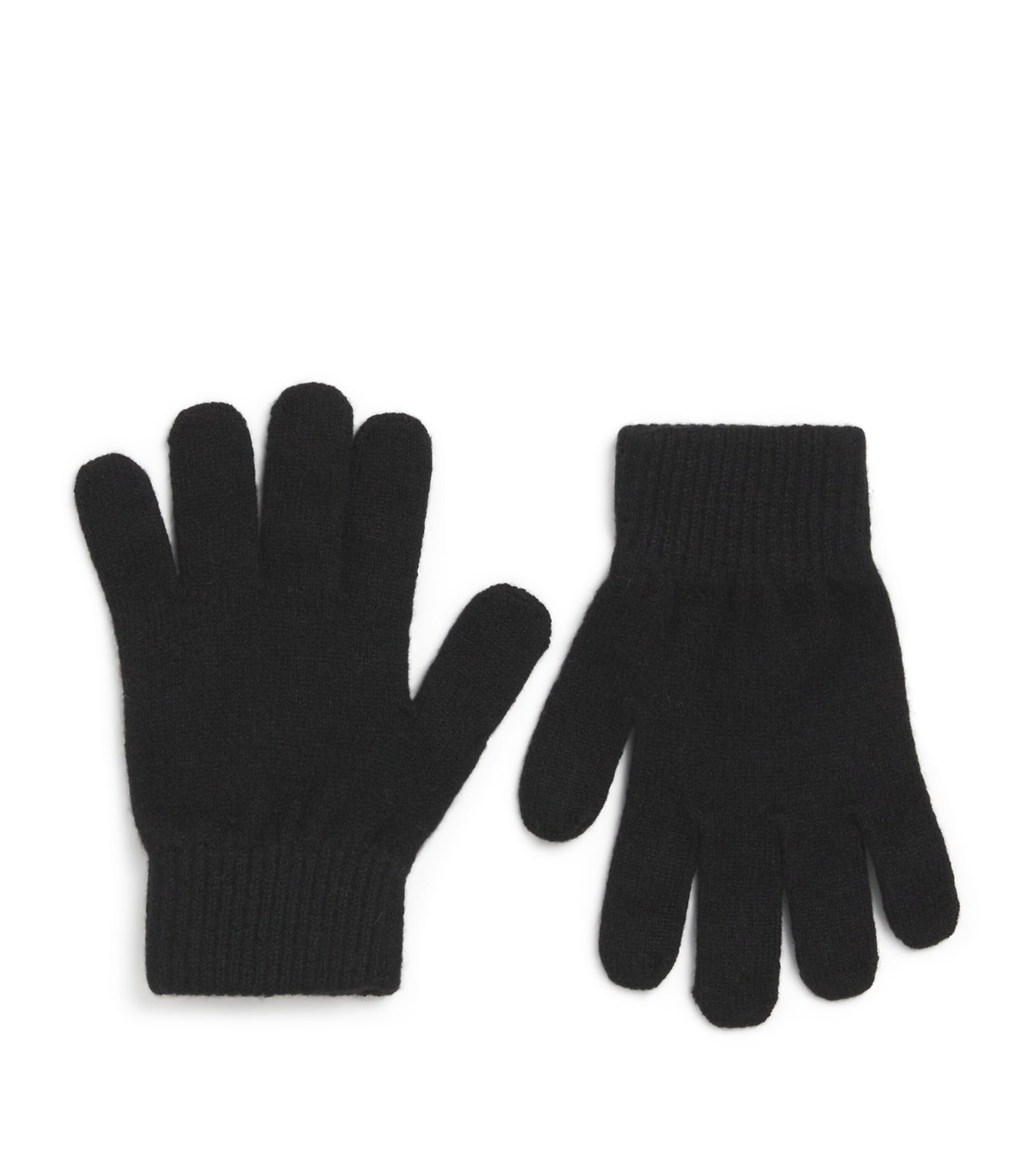 Yves Salomon Enfant Cashmere Gloves In Black