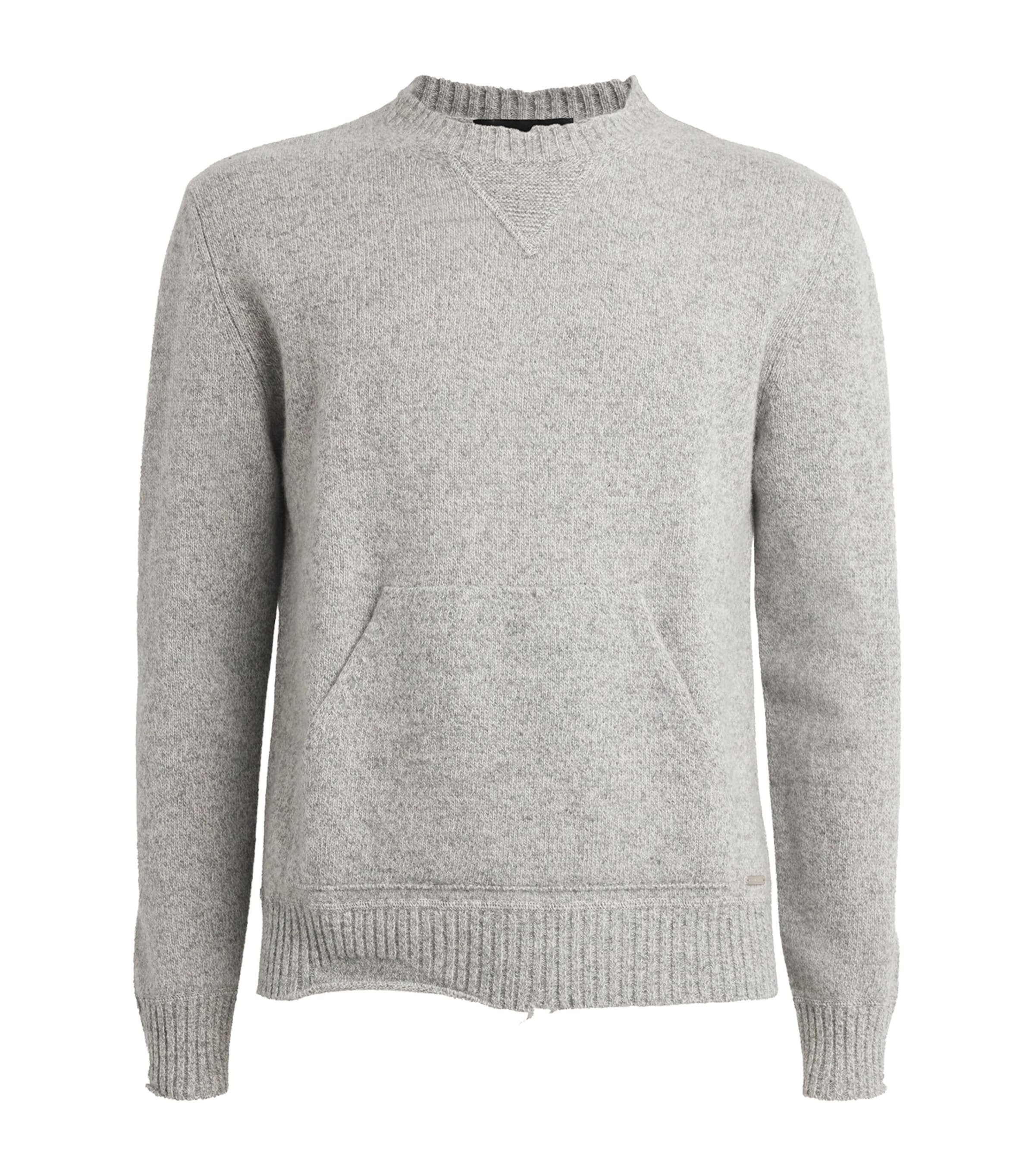 Dsquared2 Wool-cashmere Sweater In Grey