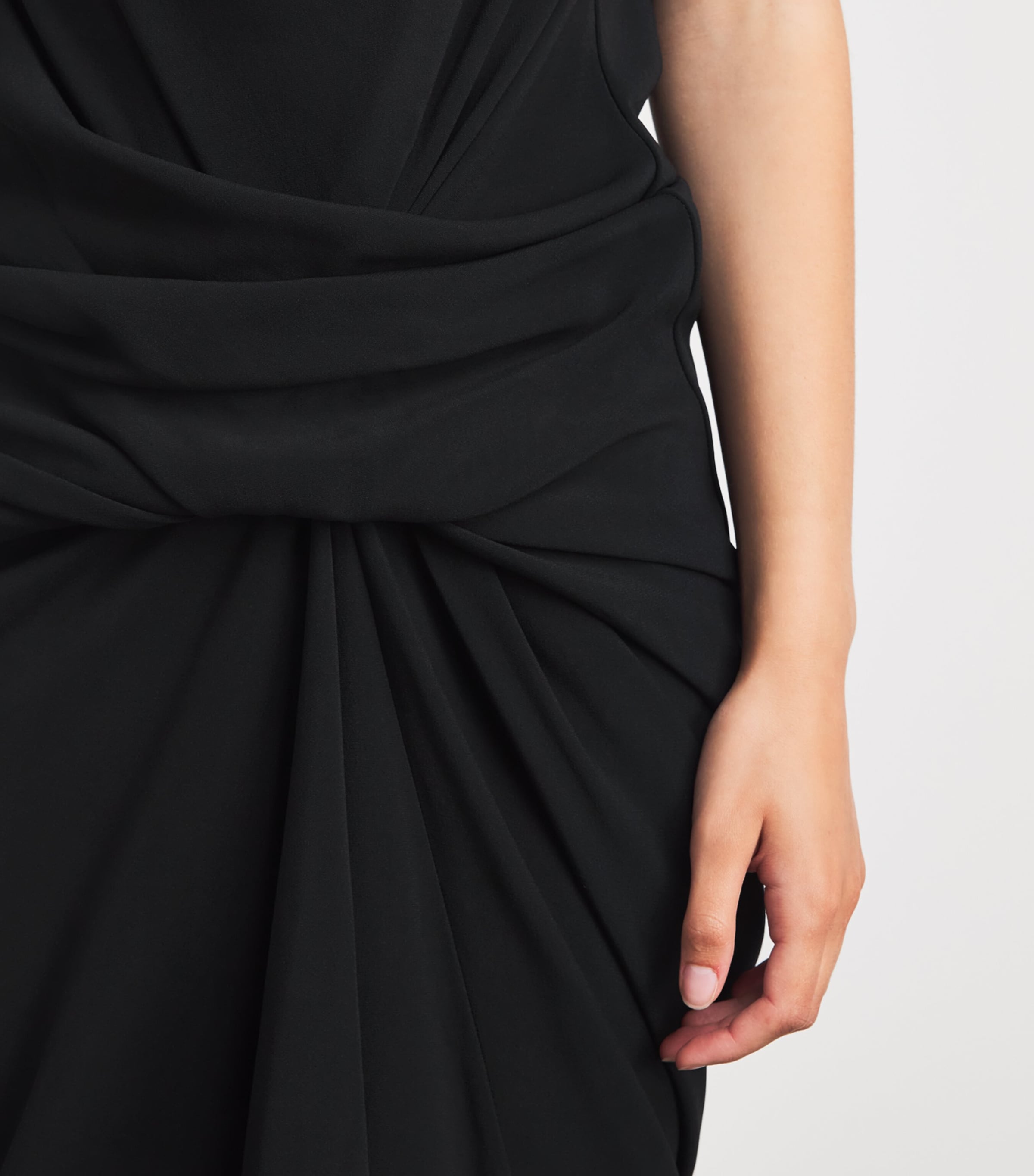 Rick Owens Womens Gathered Maxi Dress Black Image 3