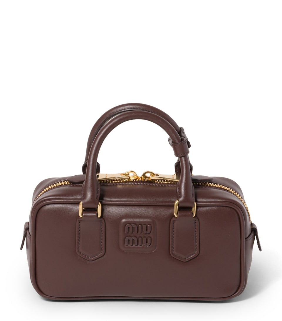 Leather Arcadie Top-Handle Bag