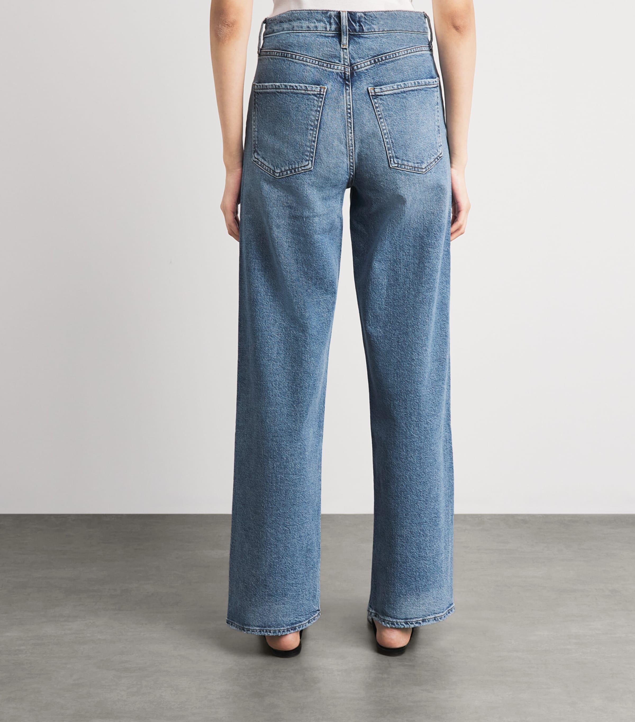 AGOLDE Womens Ren Wide-Leg Jeans Mesr Measure Image 5