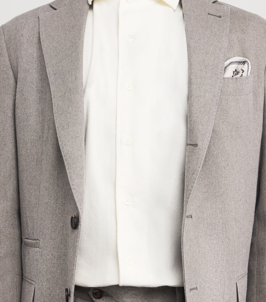 Cotton-Cashmere Shirt 028 OPTICAL WHITE Image 6