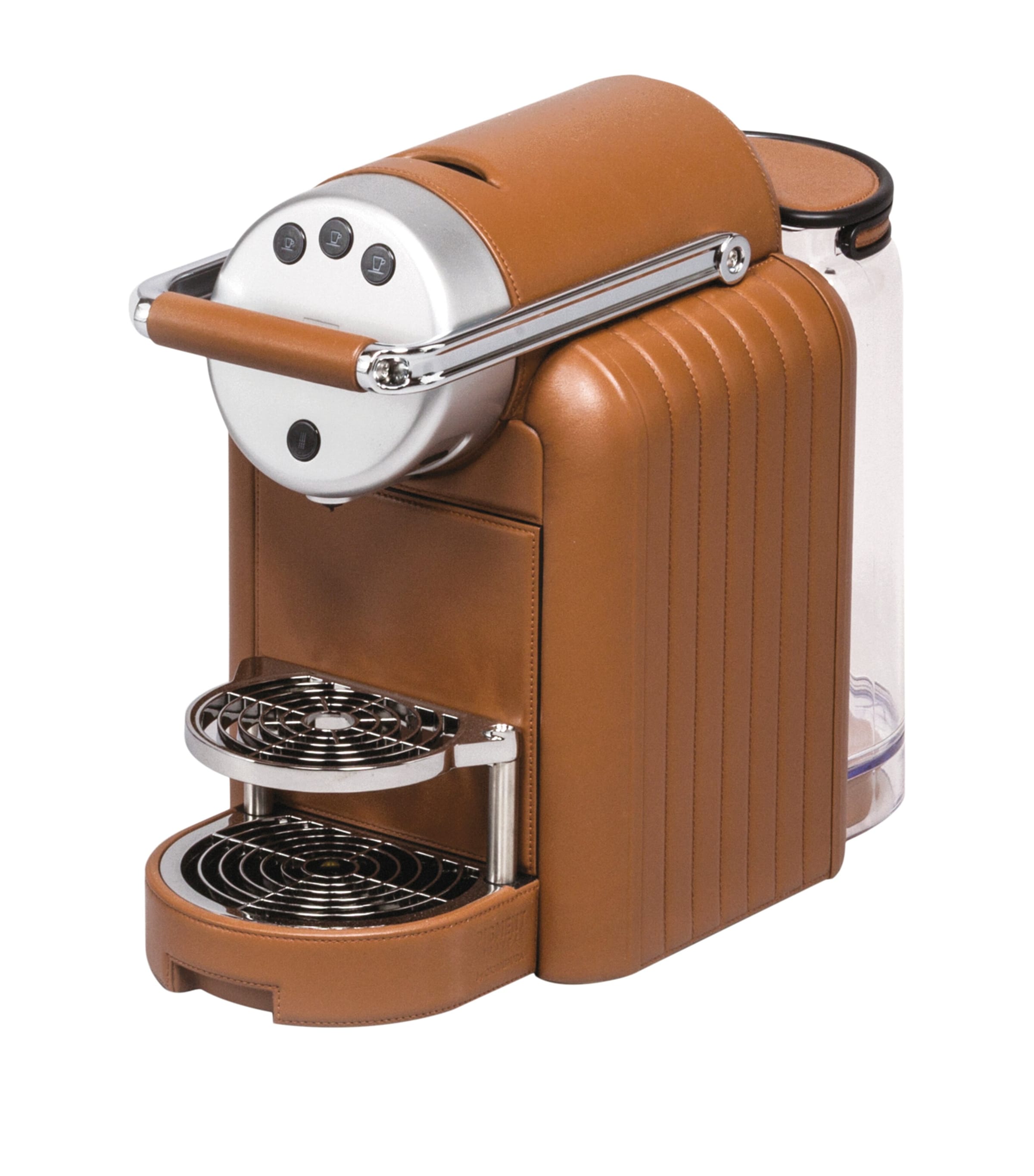 Giobagnara x Nespresso Leather Zenius Lines Coffee Machine Nappa Siena Image 1