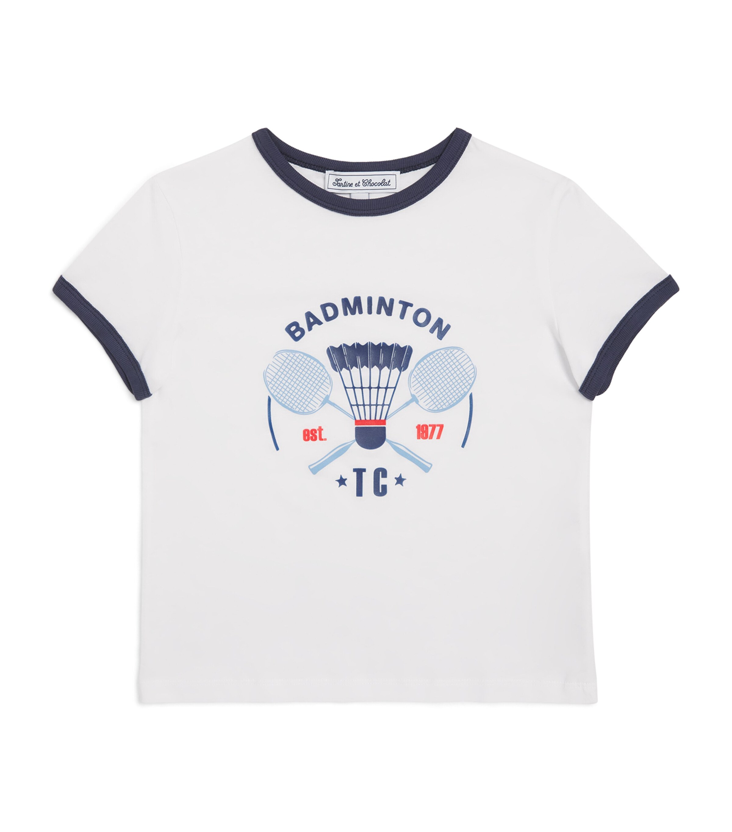 Tartine et Chocolat Cotton Badminton T-Shirt (5-12 Years) Image 1