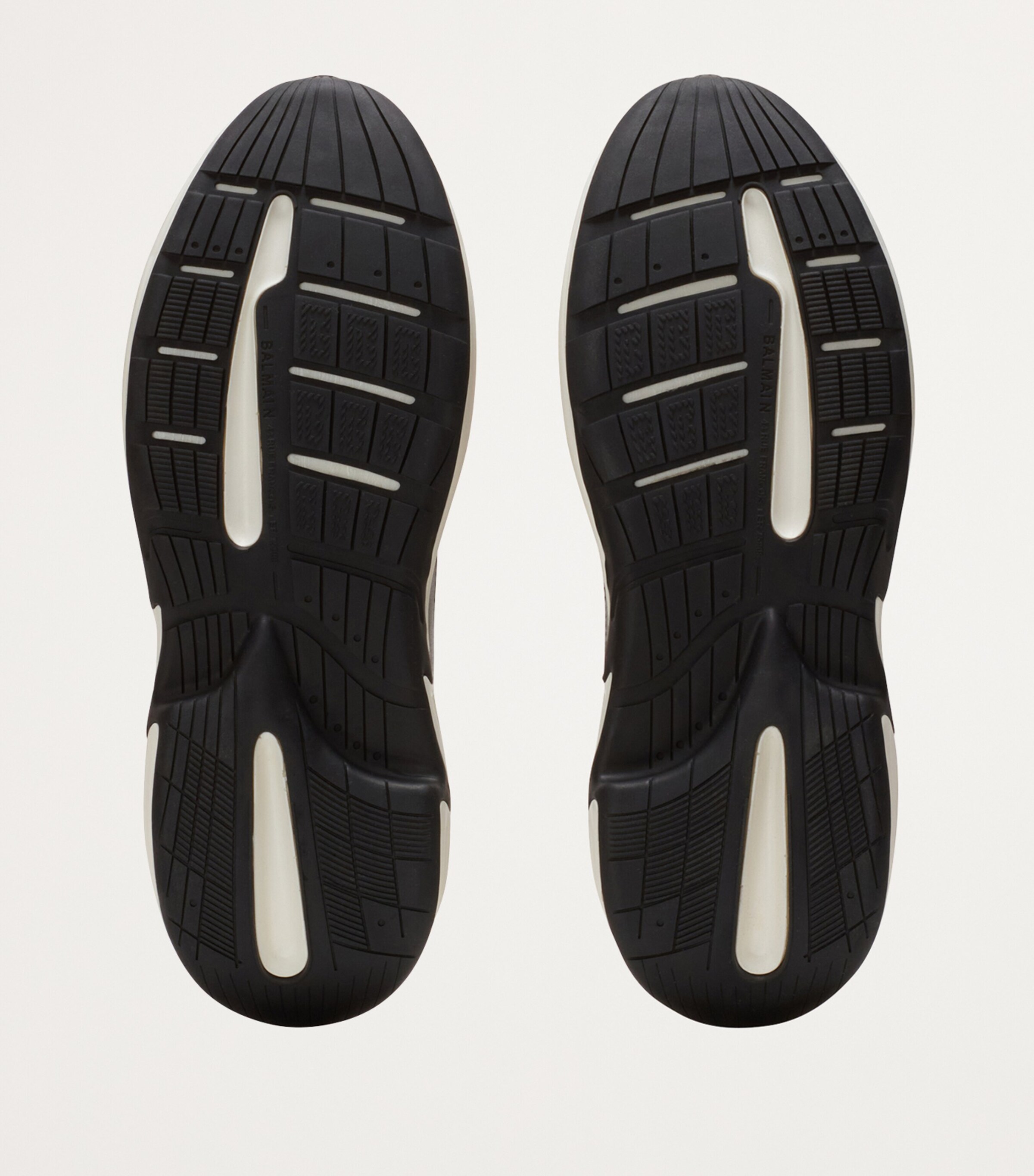 Balmain Leather Run-Row Sneakers Jaune/orange Image 6