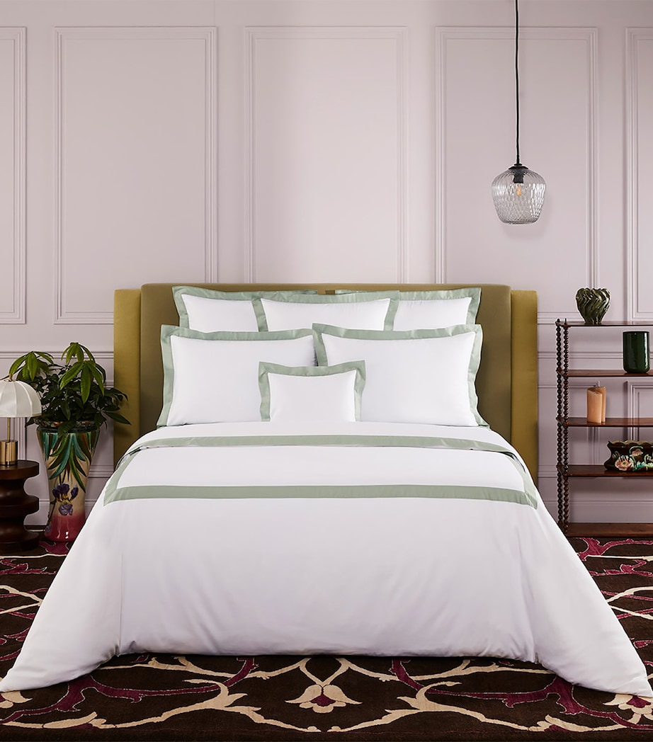 Yves Delorme Linea Verones Standard Oxford Pillowcase (50cm x 75cm) Verones Image 1