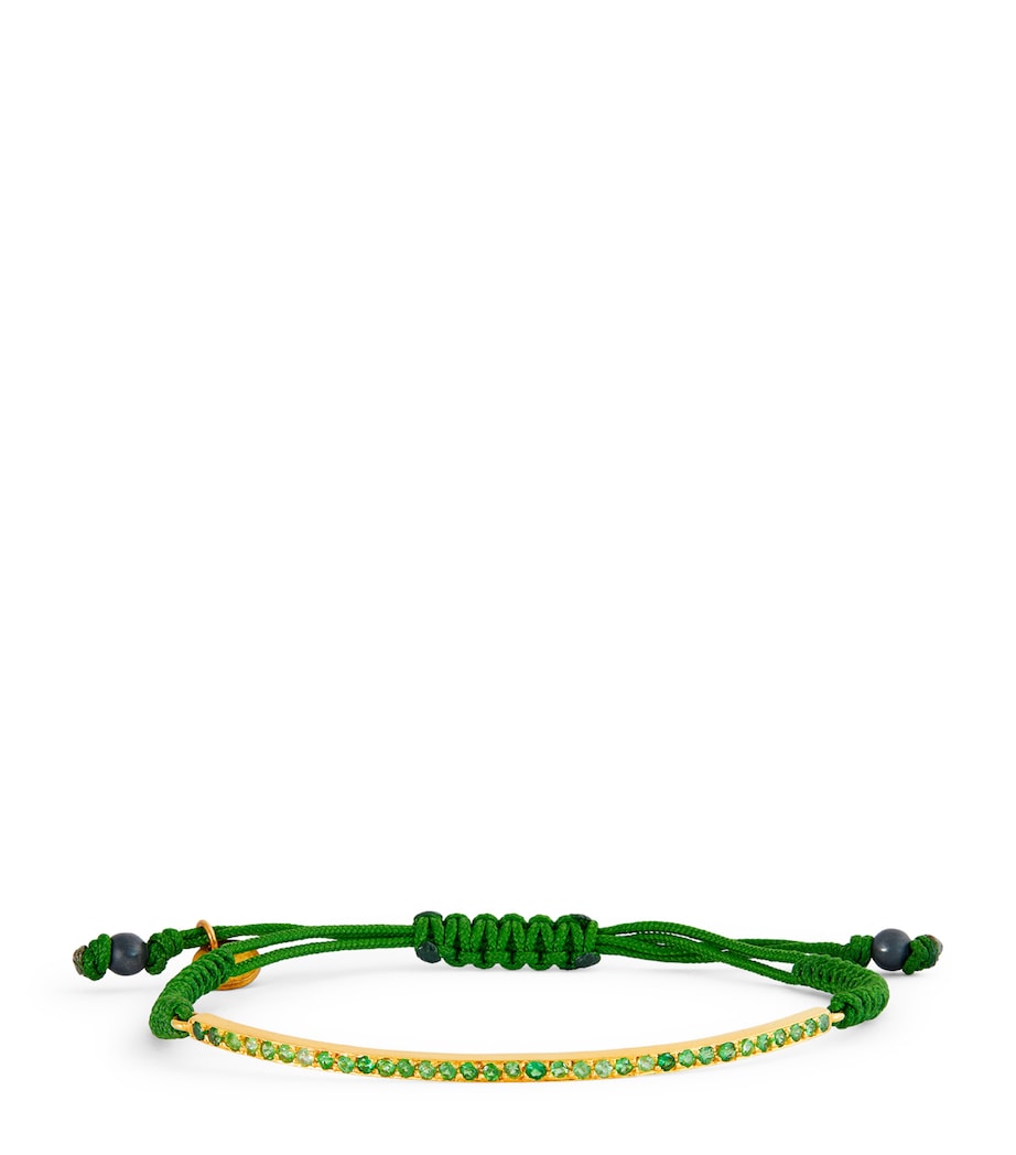 Yellow Gold and Emerald Toggle Bracelet GOLD / SILVER Image 1
