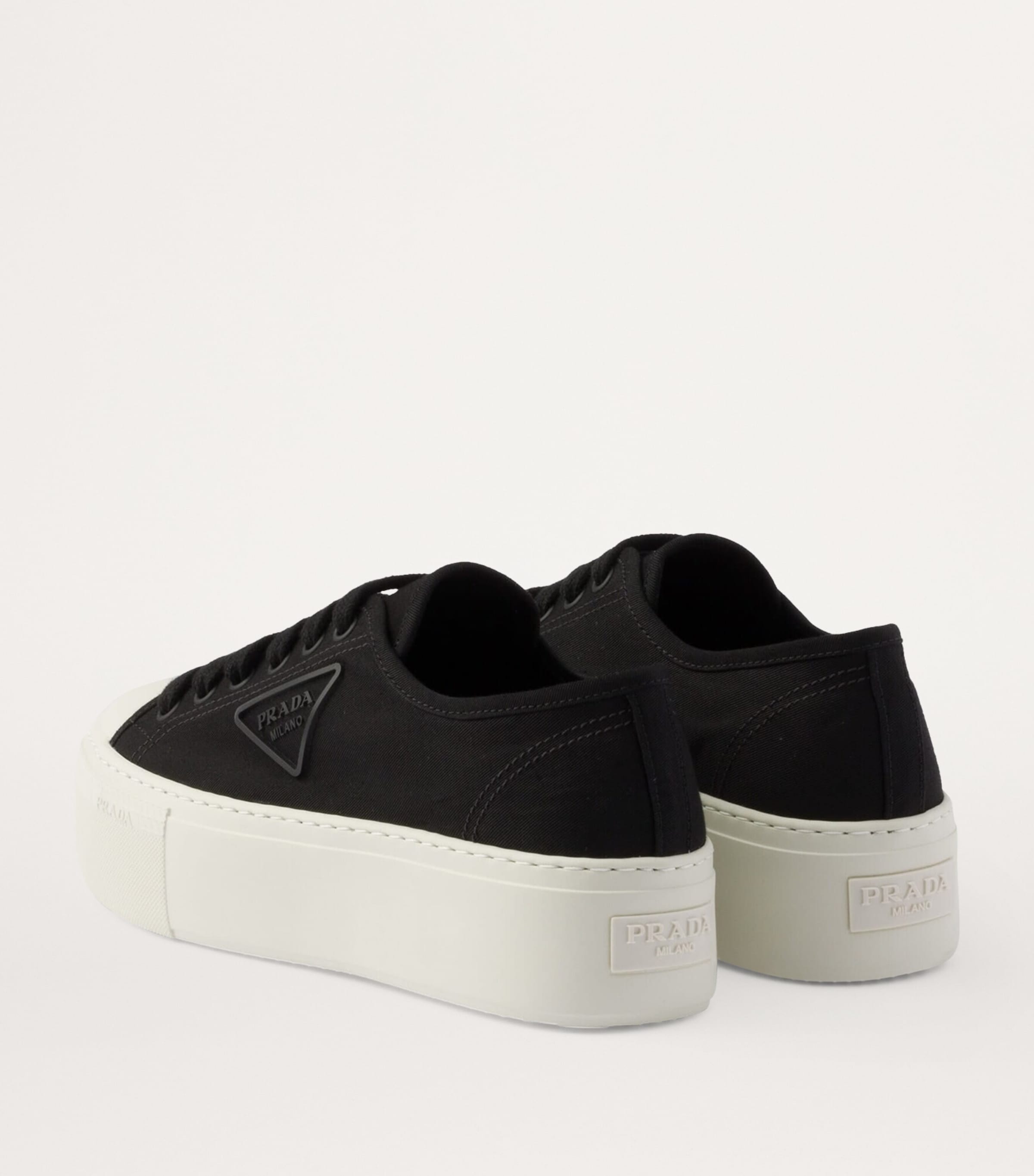 スニーカー PRADA Platform Fabric Sneakers Prada Fabric Platform Triangle Sneakers 50 | Harrods UK