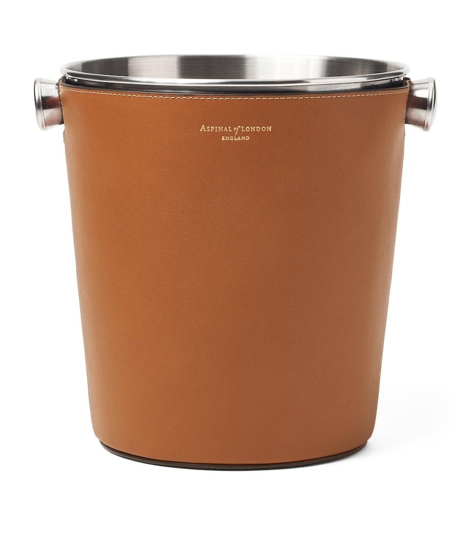 Leather Ice Bucket TAN Image 1