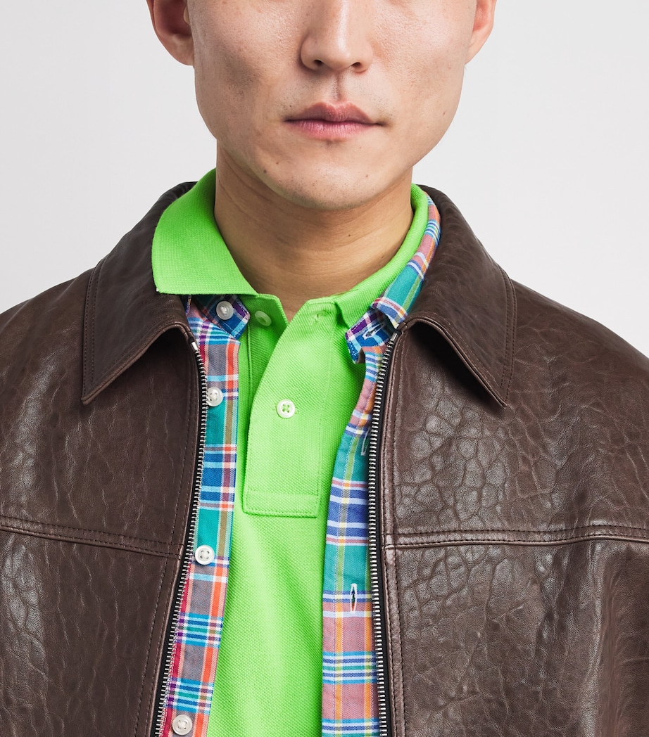 Polo Ralph Lauren Mens Cotton Mesh Polo Pony Polo Shirt Green Image 6