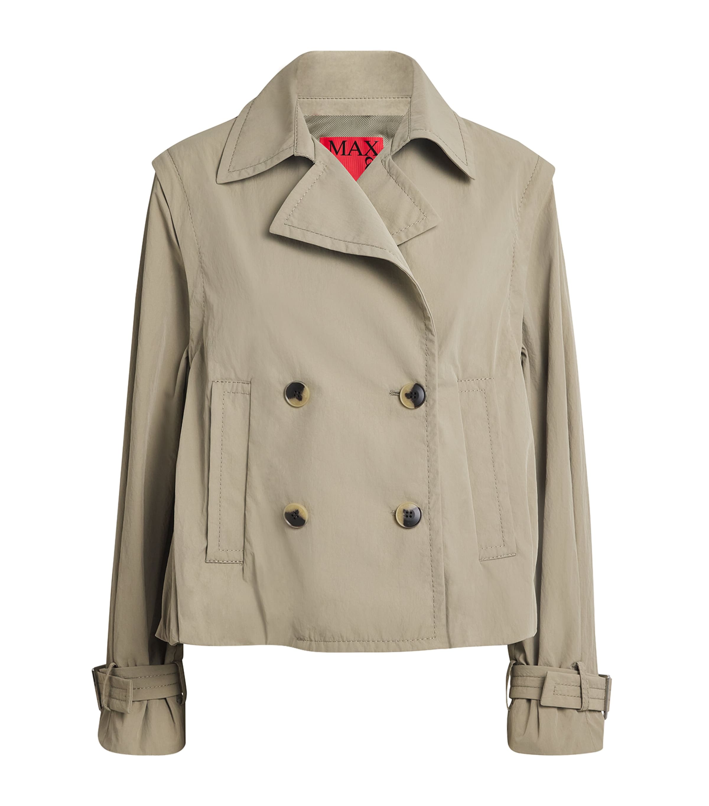 Nylon Hybrid Pea Coat SAGE Image 1