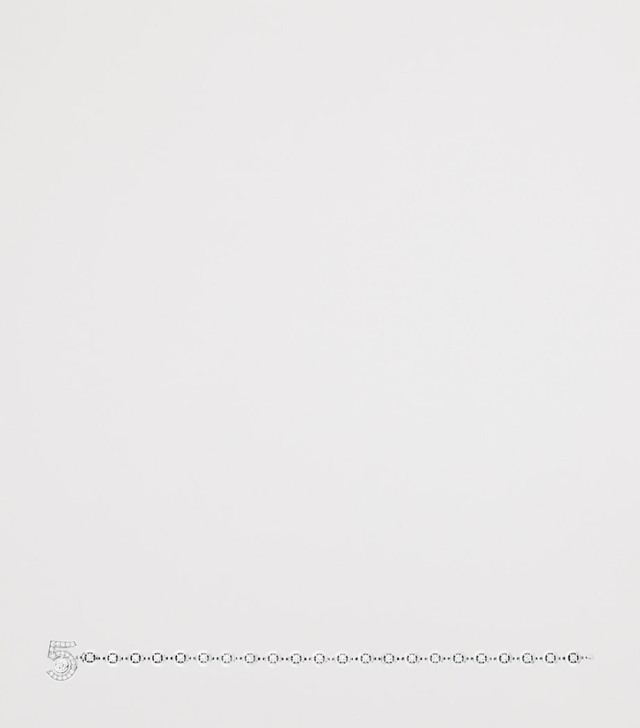 White Gold and Diamond Eternal N°5 Diamond Line Bracelet WHITE Image 3