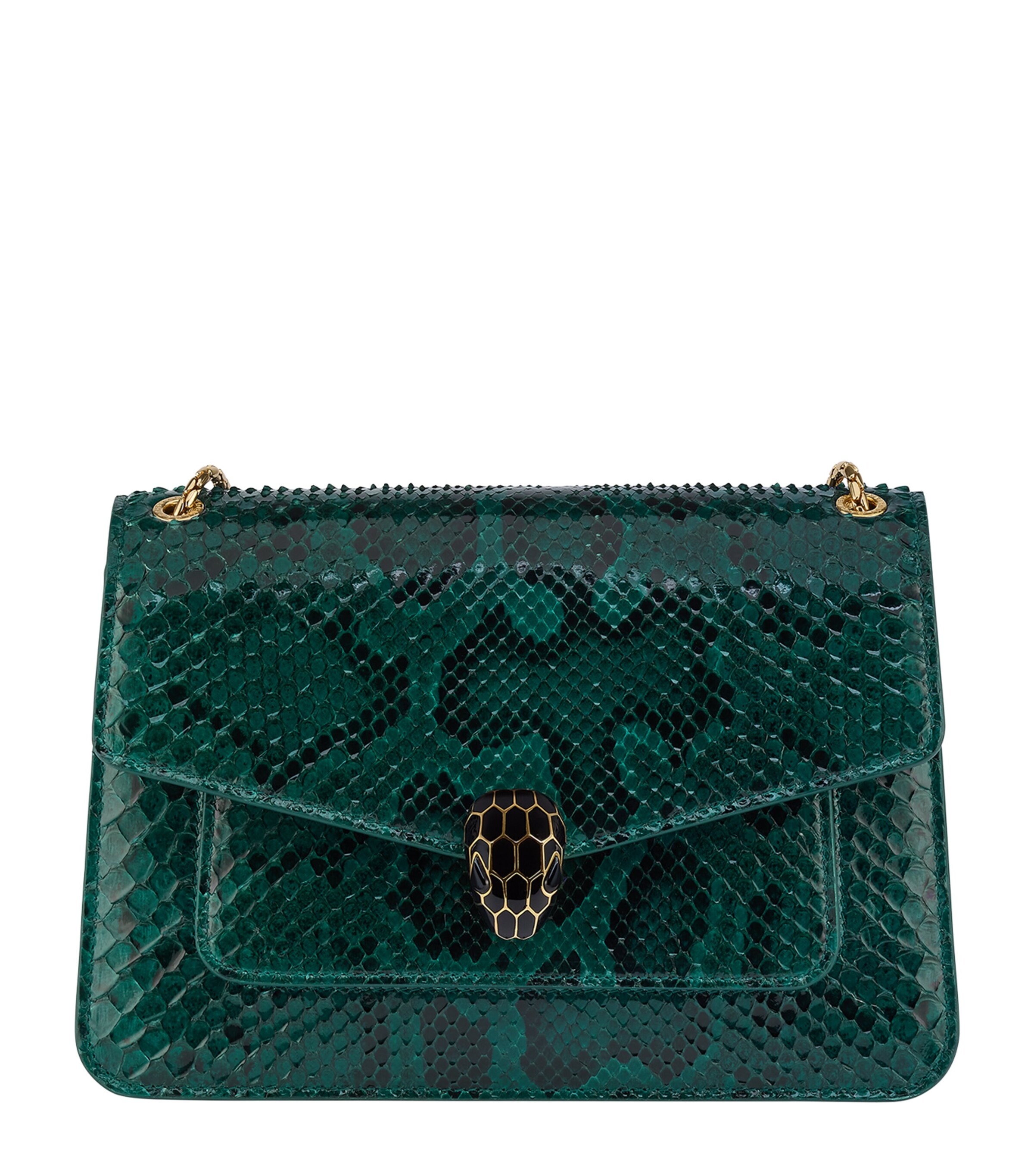 Bvlgari Python Leather Serpenti Forever Shoulder Bag Harrods UK