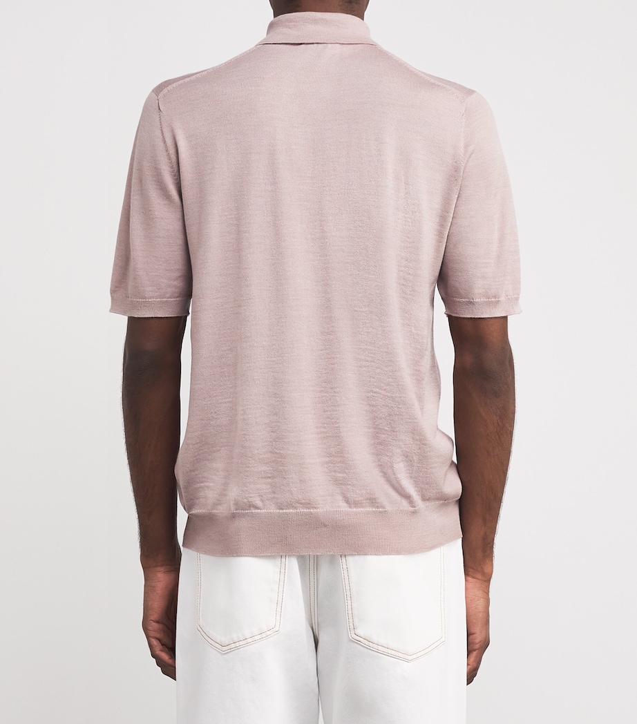 Superfine Merino Polo Shirt SE5215-DUSTY ROSE Image 4