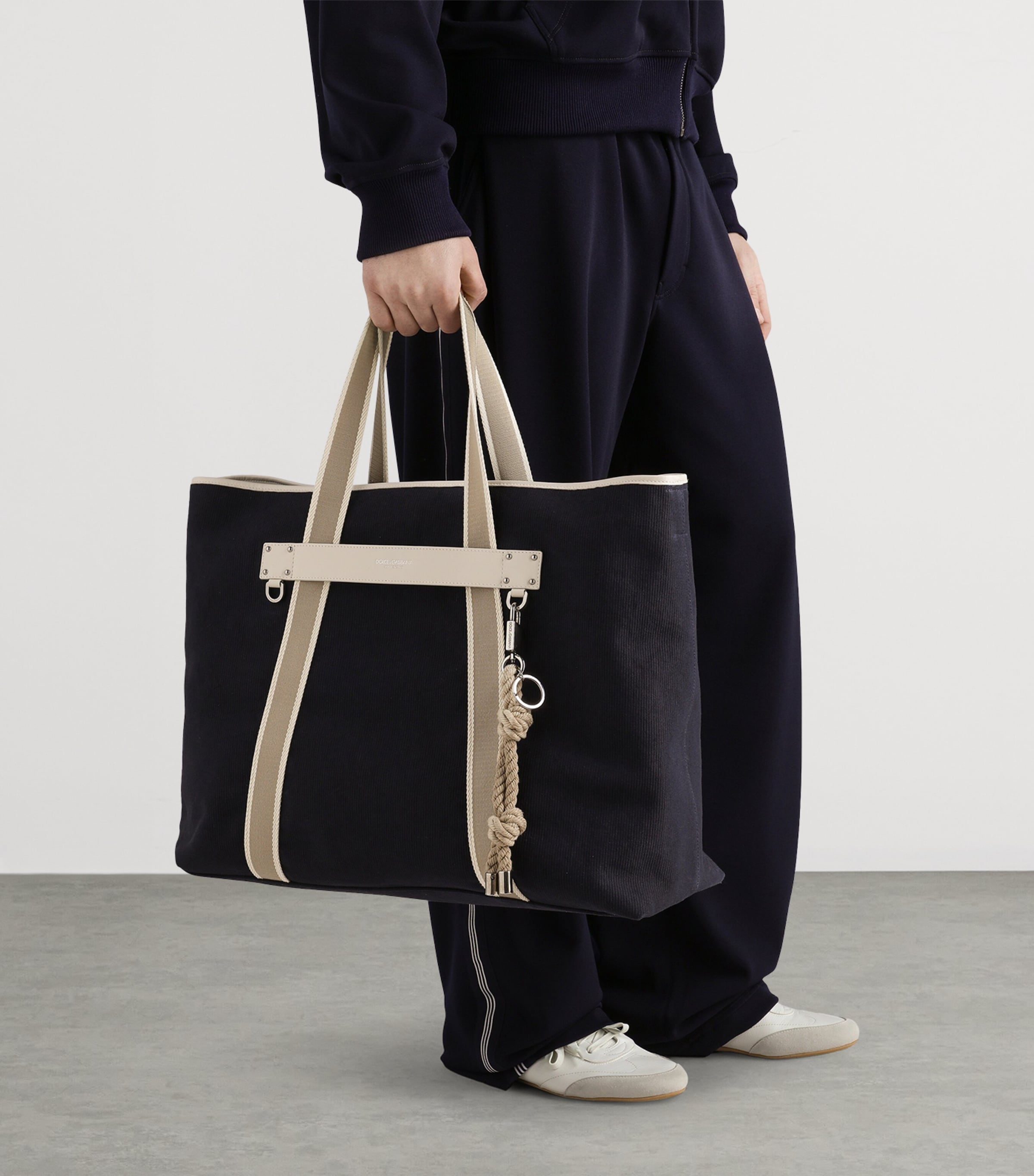 Dolce&Gabbana Cotton-Leather Tote Bag Multicolour Image 2