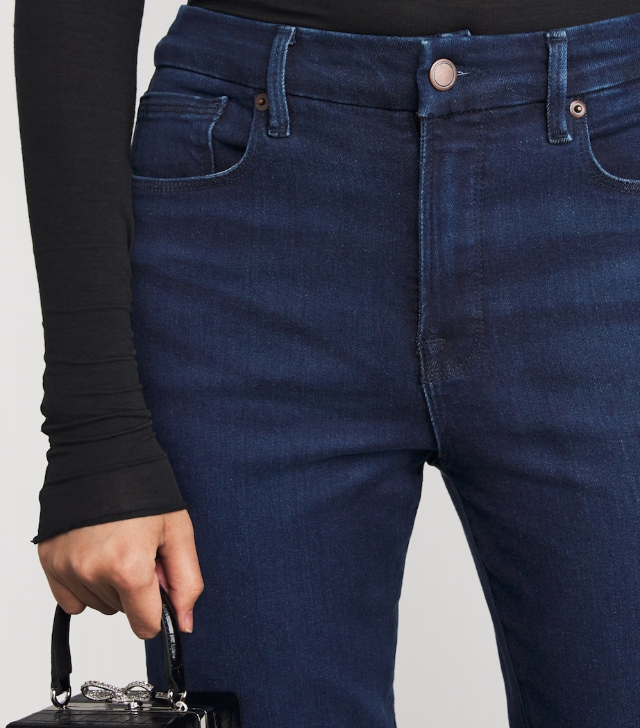 Compression Mid-Rise Flared Jeans INDIGO1150 Image 6