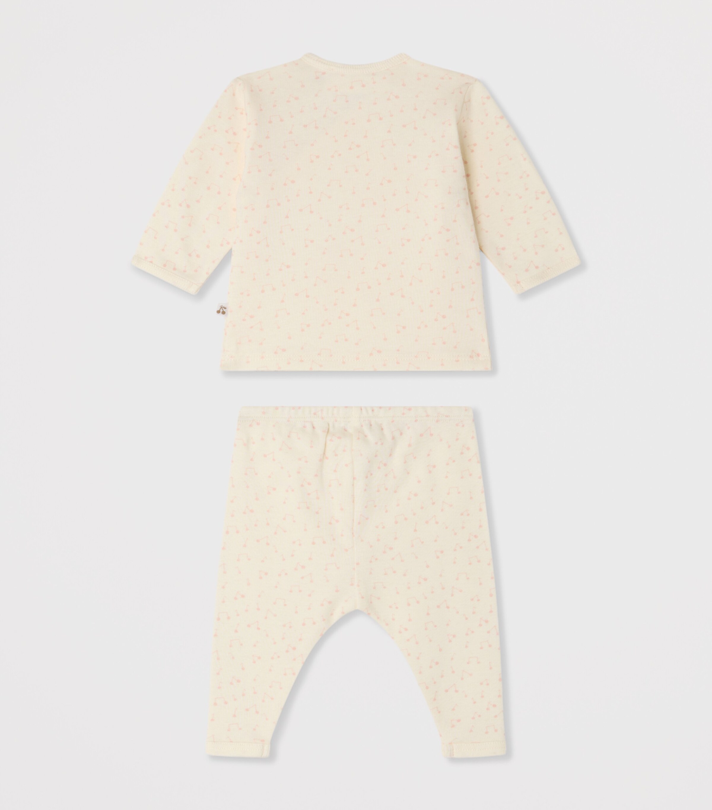 Bonpoint Printed Top and Leggings Set (1-18 Months) Imp Rose Pale Image 2