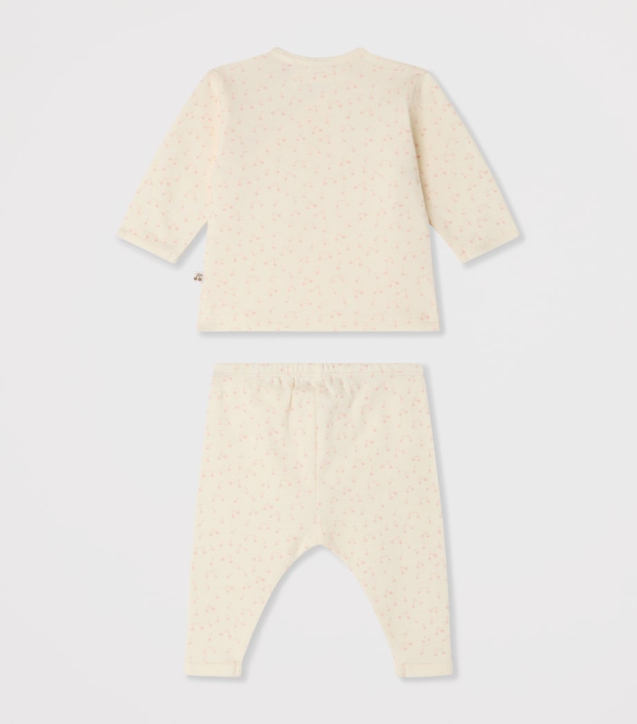 Bonpoint Printed Top and Leggings Set (1-18 Months) Imp Rose Pale Image 2