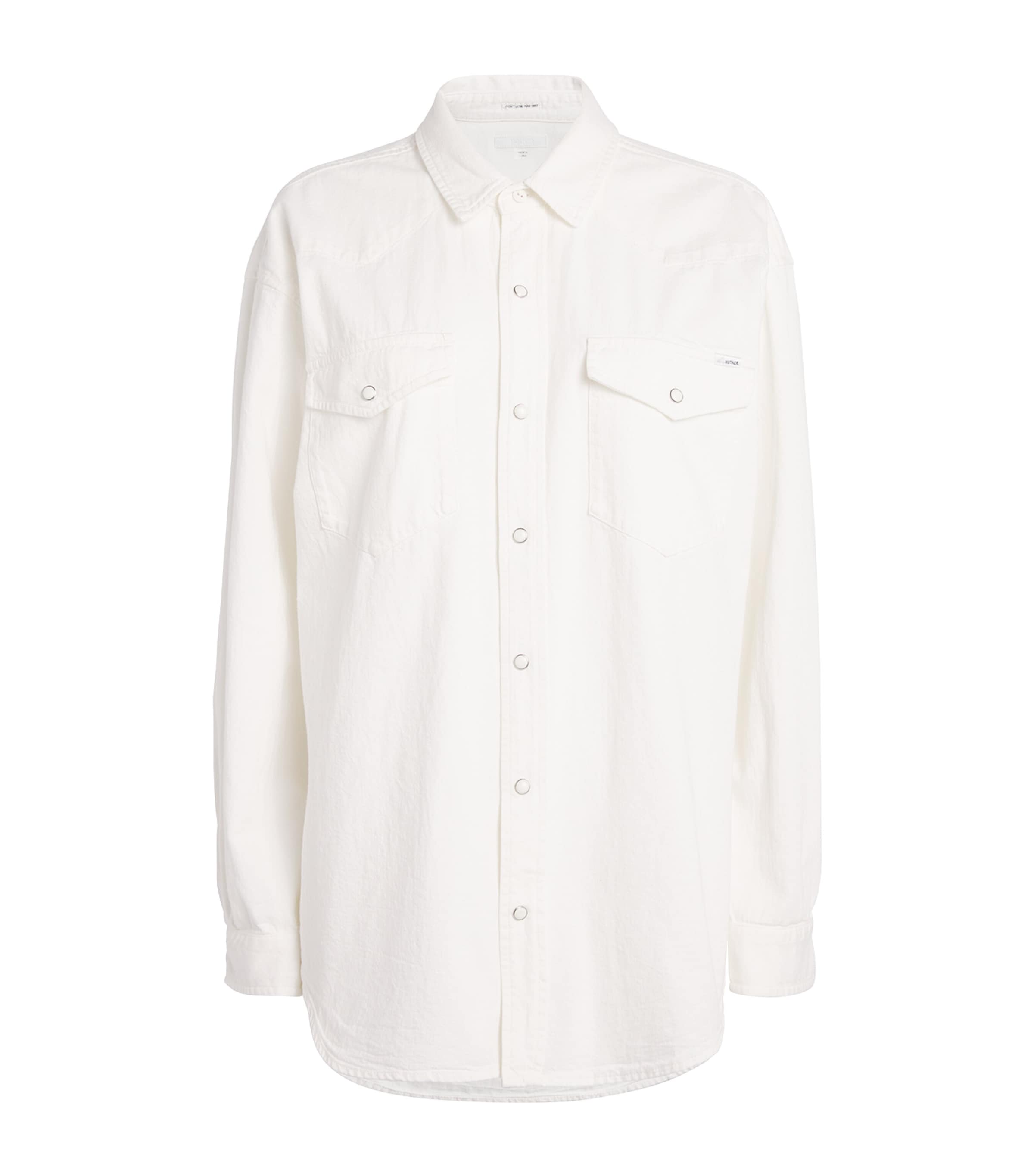 Mother Denim The Exes And Oh's Shirt In White