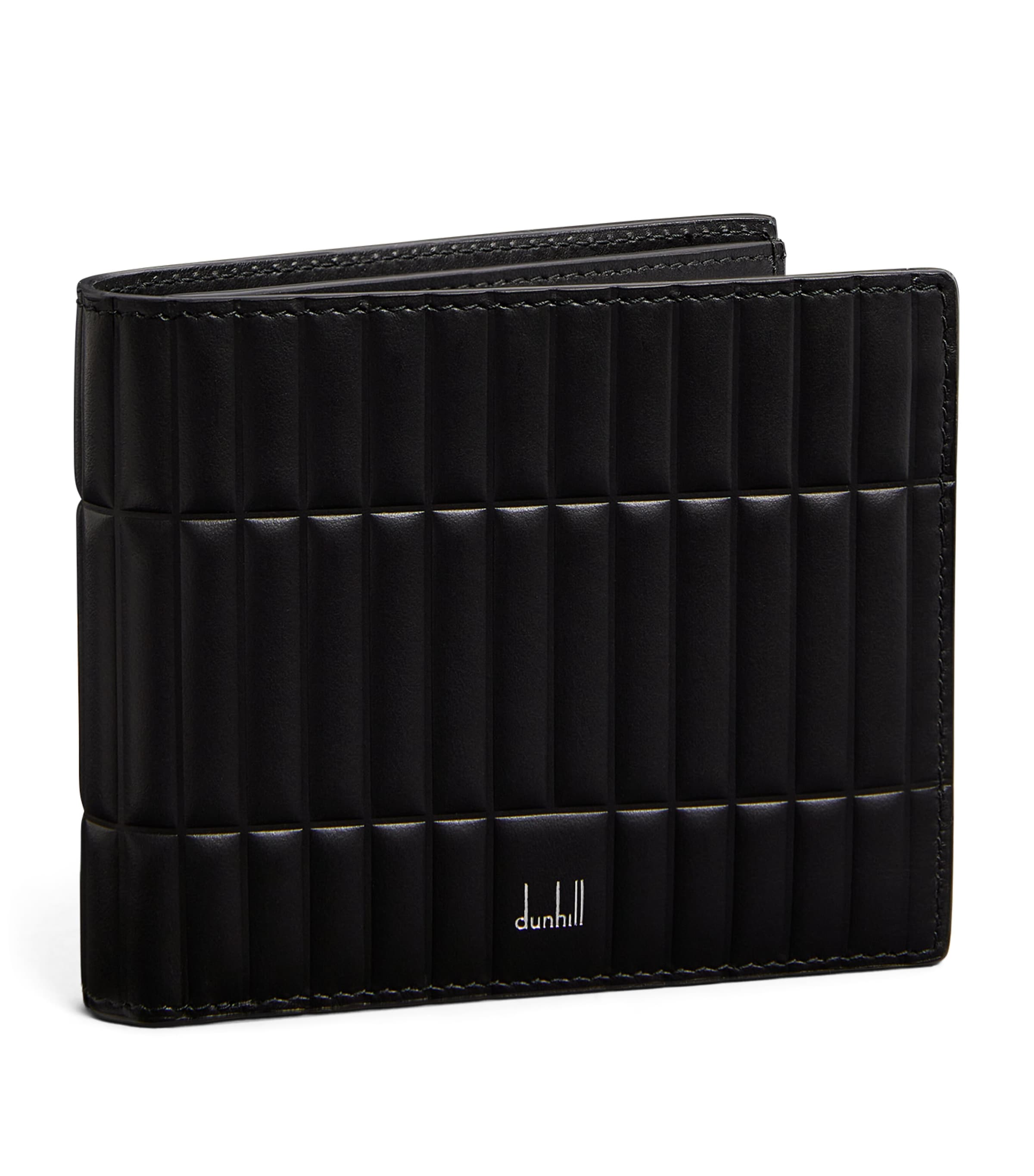 Shop Dunhill Leather Rollagas Bifold Wallet In Black