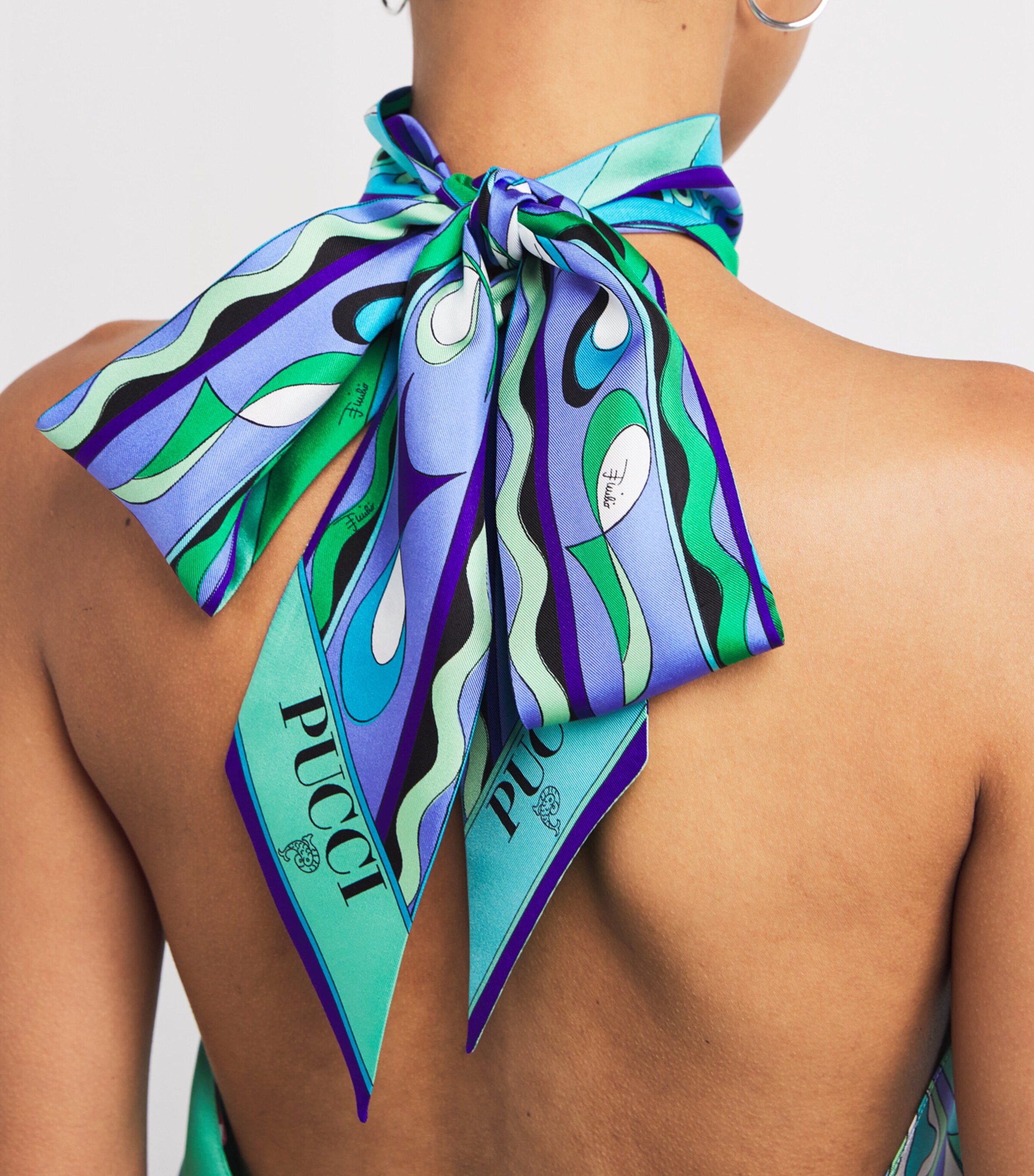 PUCCI Multi Silk Halterneck Top | Harrods US