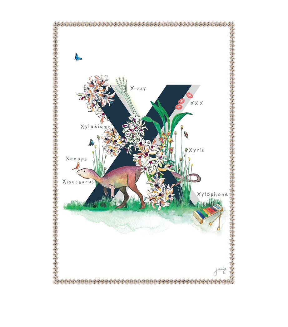 A4 Letter Print NAVY Image 1