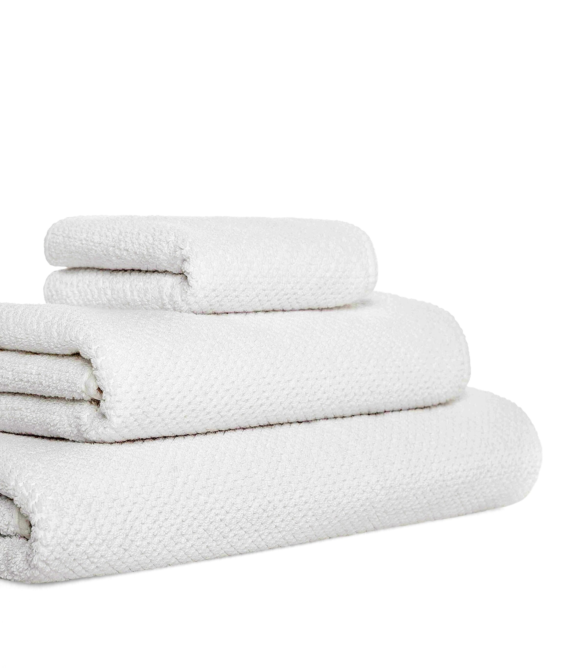 Bee Waffle Extra Large Hand Towel (50cm x 100cm) WHITE Image 5