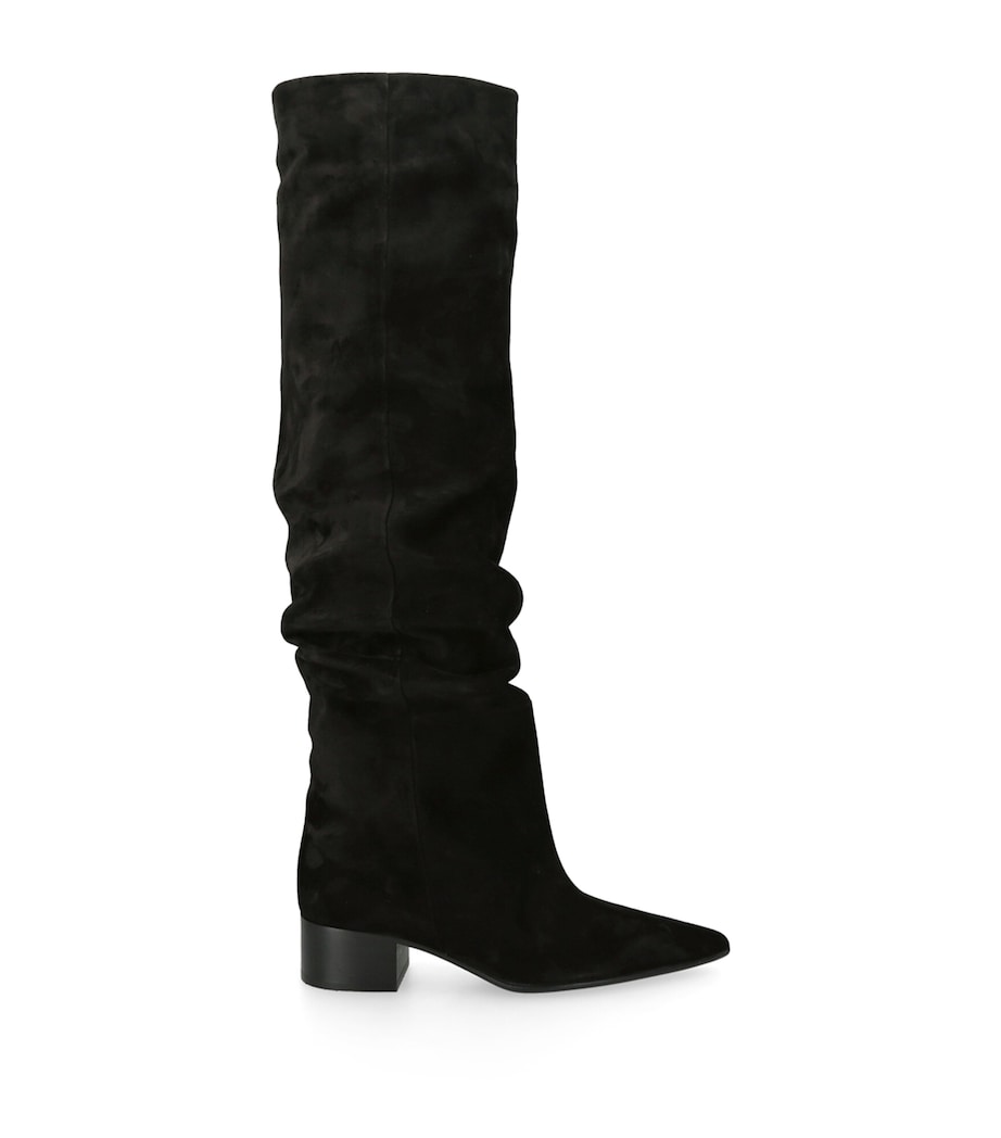 Suede Andee Over-The-Knee Boots 40 BLACK Image 1