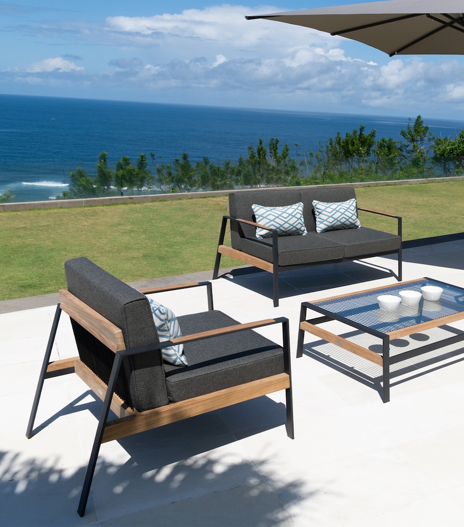 All-Weather California Outdoor Armchair CHARCOAL Image 3