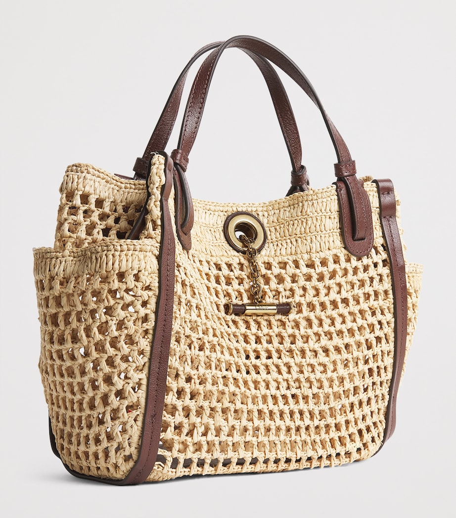 Chloé Small Raffia Iconic Double Carry Bag Hot Sand Image 2