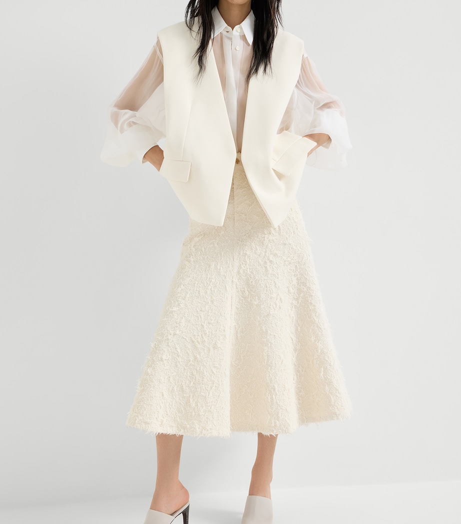 Denim Midi Skirt C001 Image 4