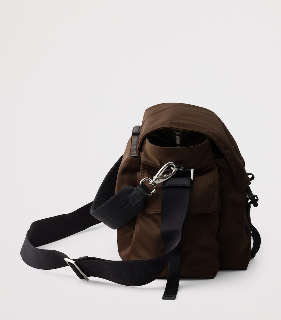Prada Re-Nylon and Leather Messenger Bag Image 6