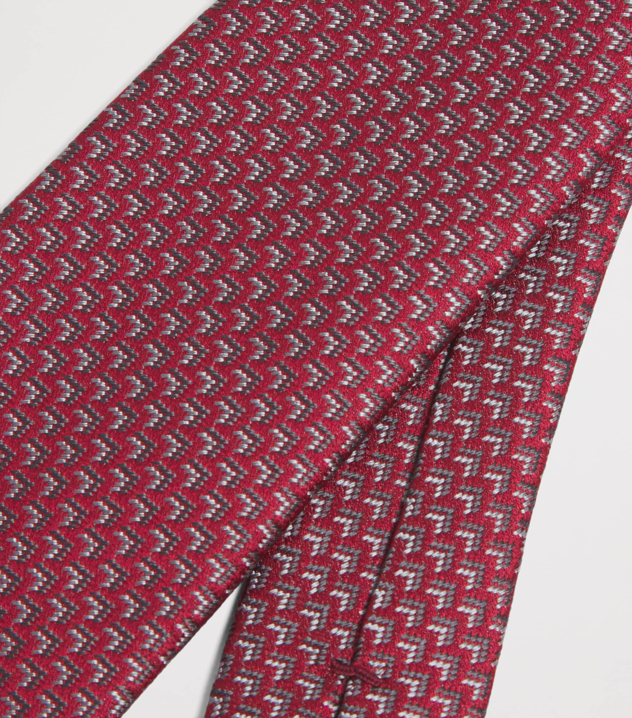 Silk Geometric Jacquard Tie F5005 Image 3