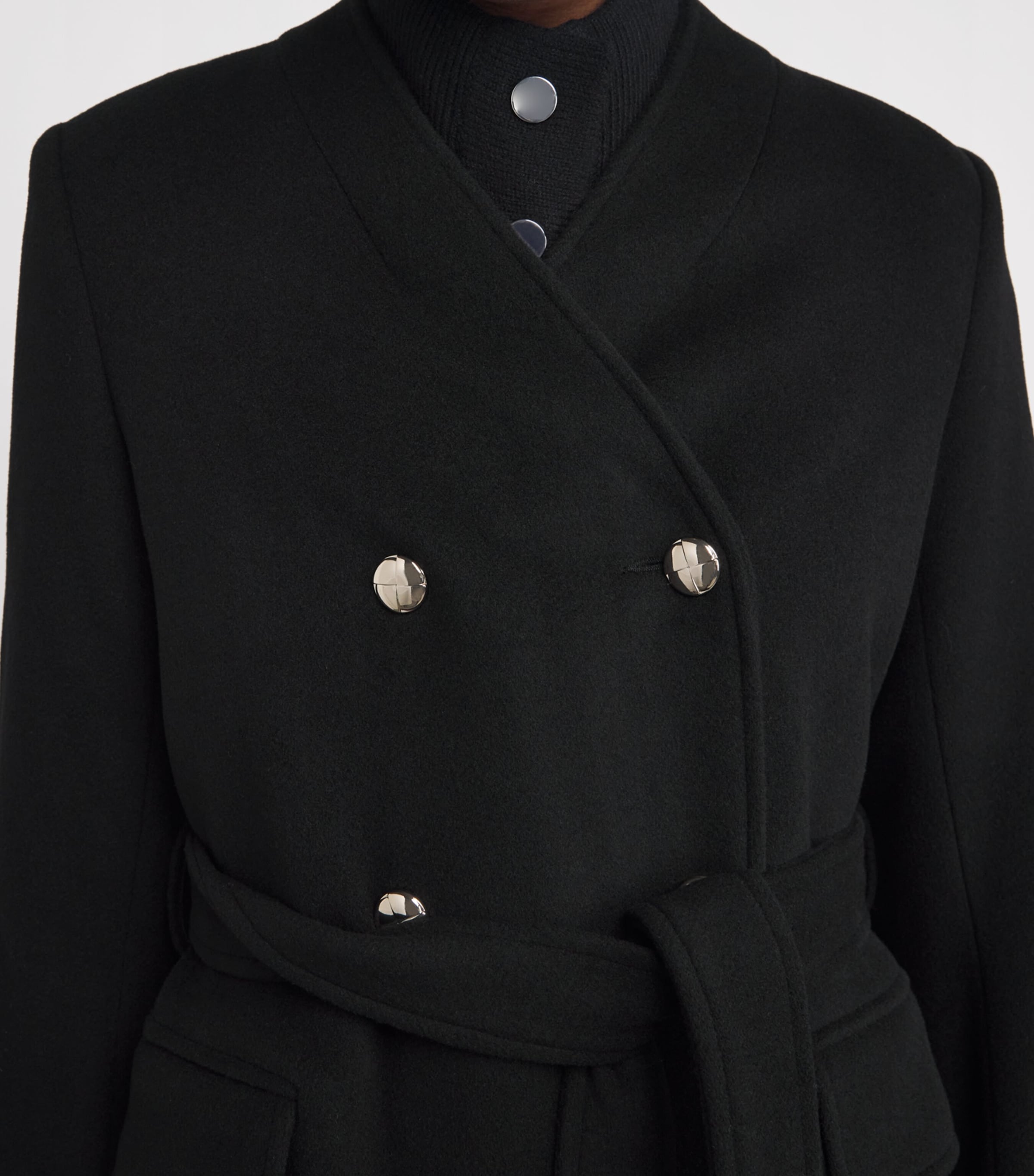Wool-Blend Overcoat BLACK Image 6