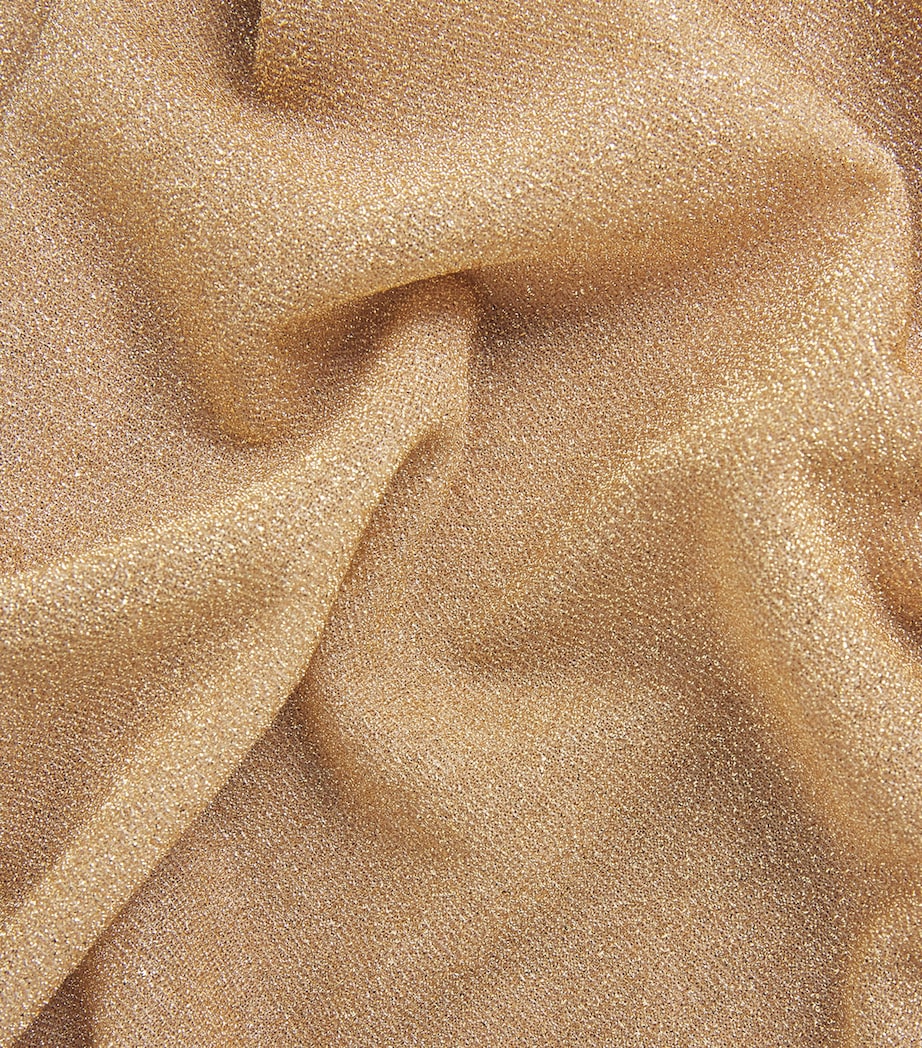 Metallic Lumière Mini Dress GOLD Image 5