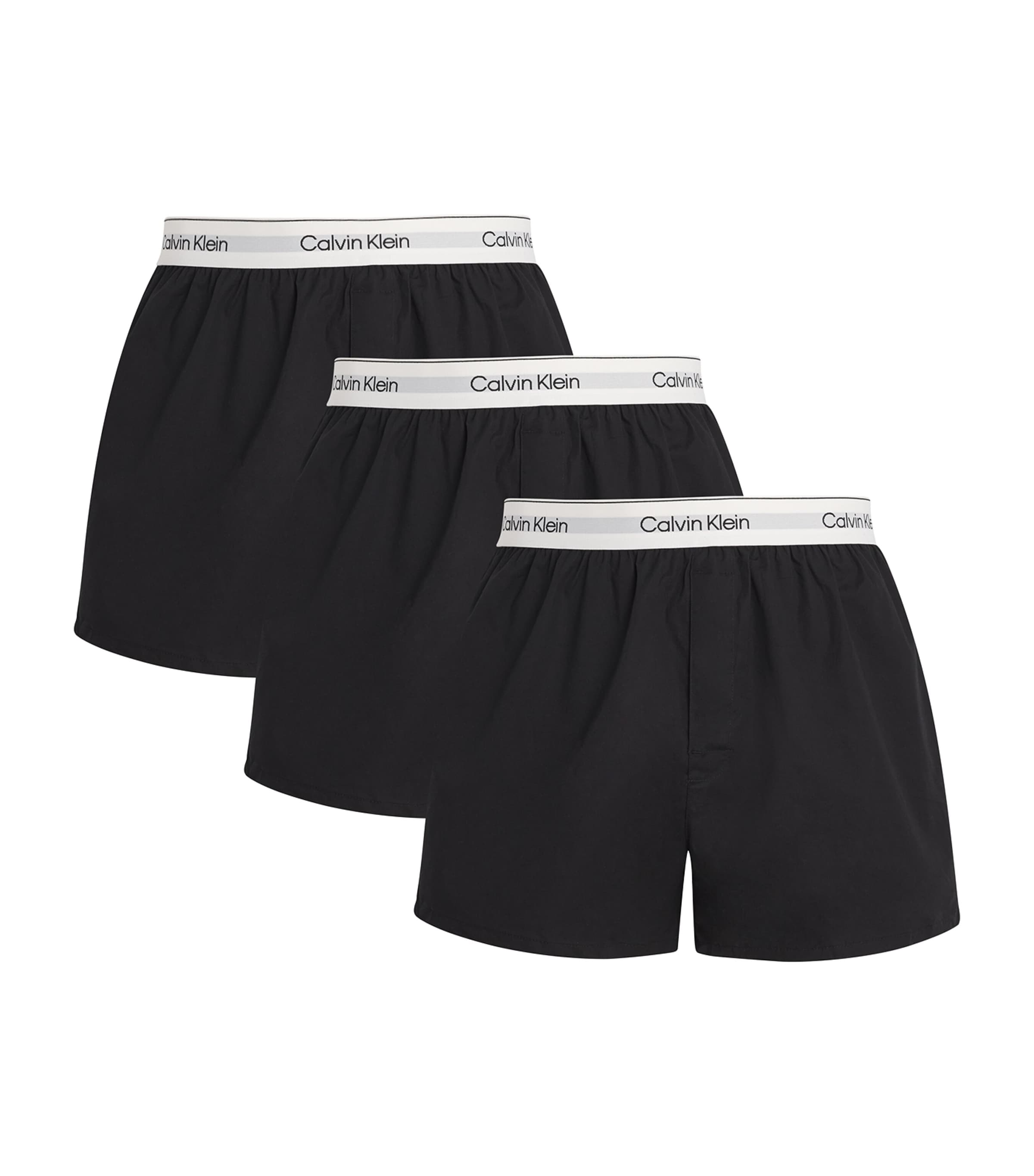 Calvin Klein Cotton Stretch Slim Icon Boxers (Pack of 3) | Men Clothing | Socks & Underwear | Boxers & Briefs | Designers | Calvin Klein