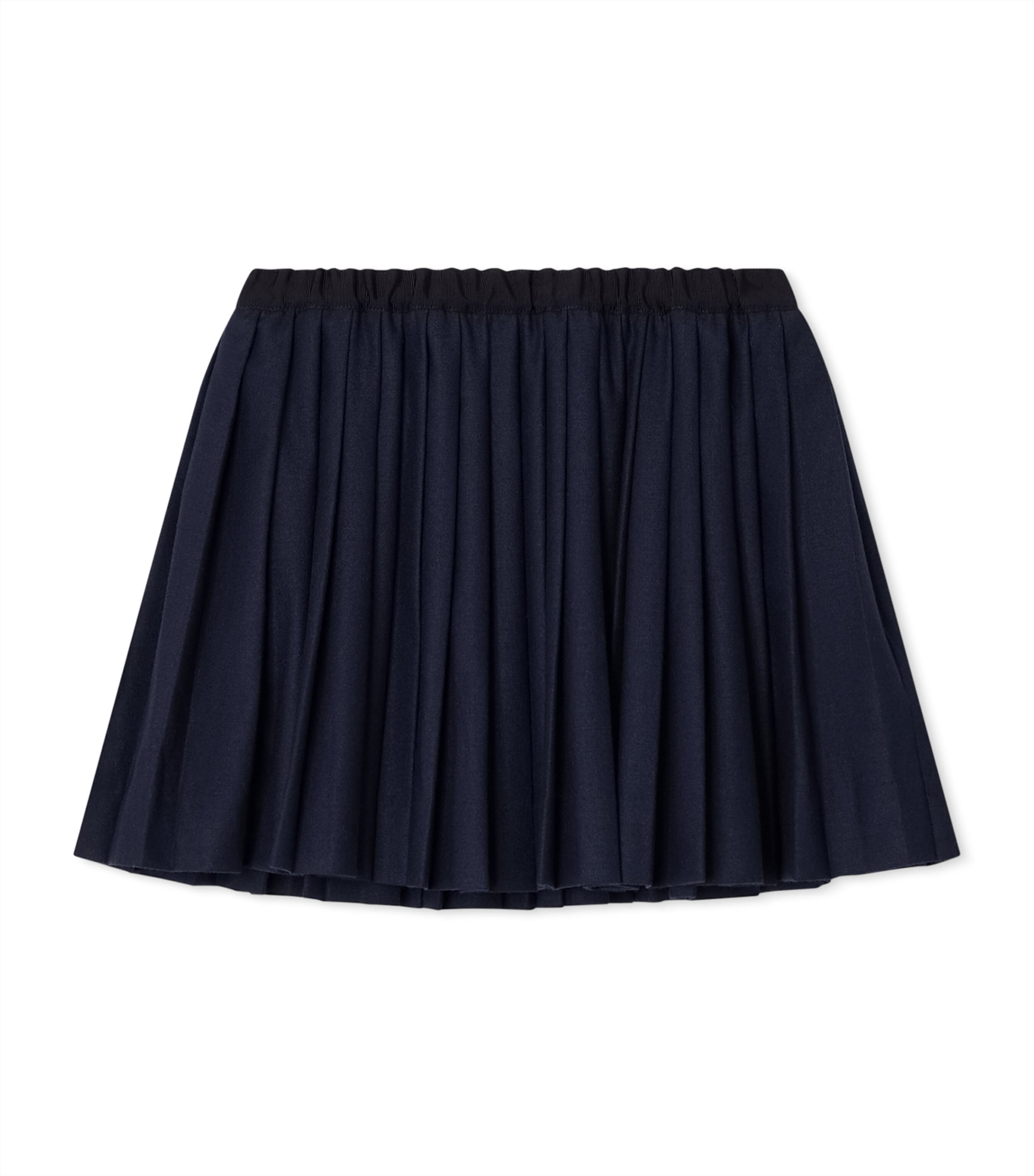 Bonpoint Pleated Mini Skirt (4-8 Years) Marine Image 1