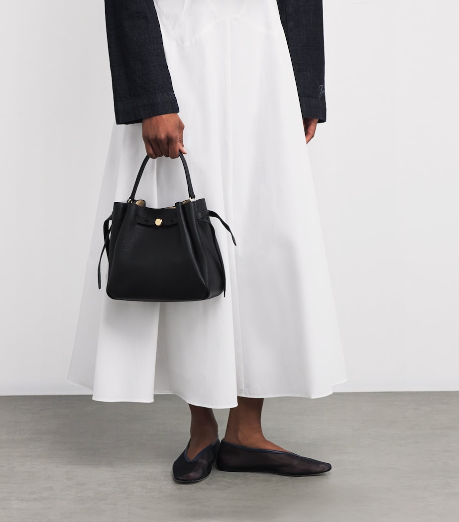 Leather Romy Cross-Body Bag 001 BLACK Image 2