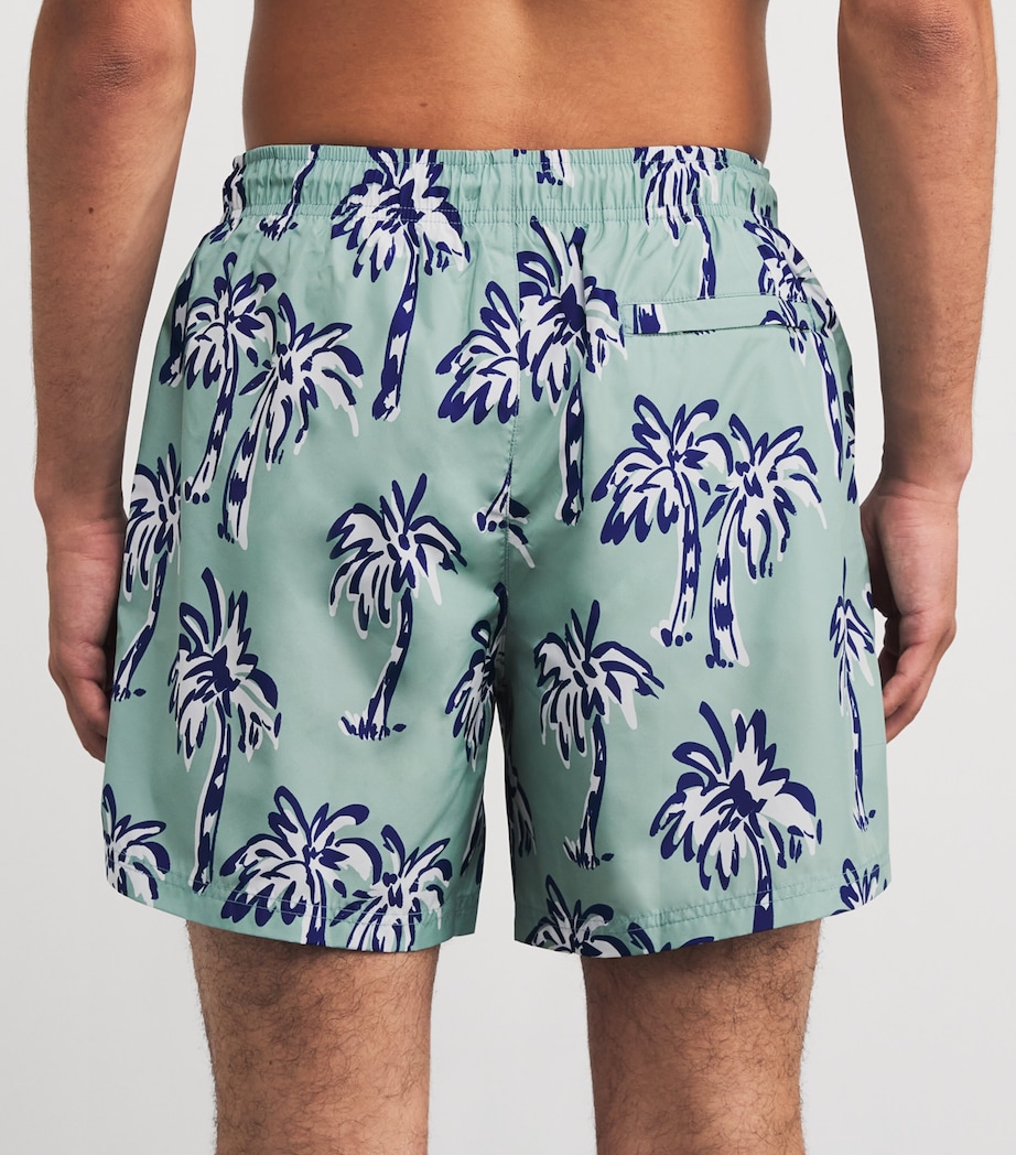 Palm Tree Swim Shorts 65 MID GREEN Image 3