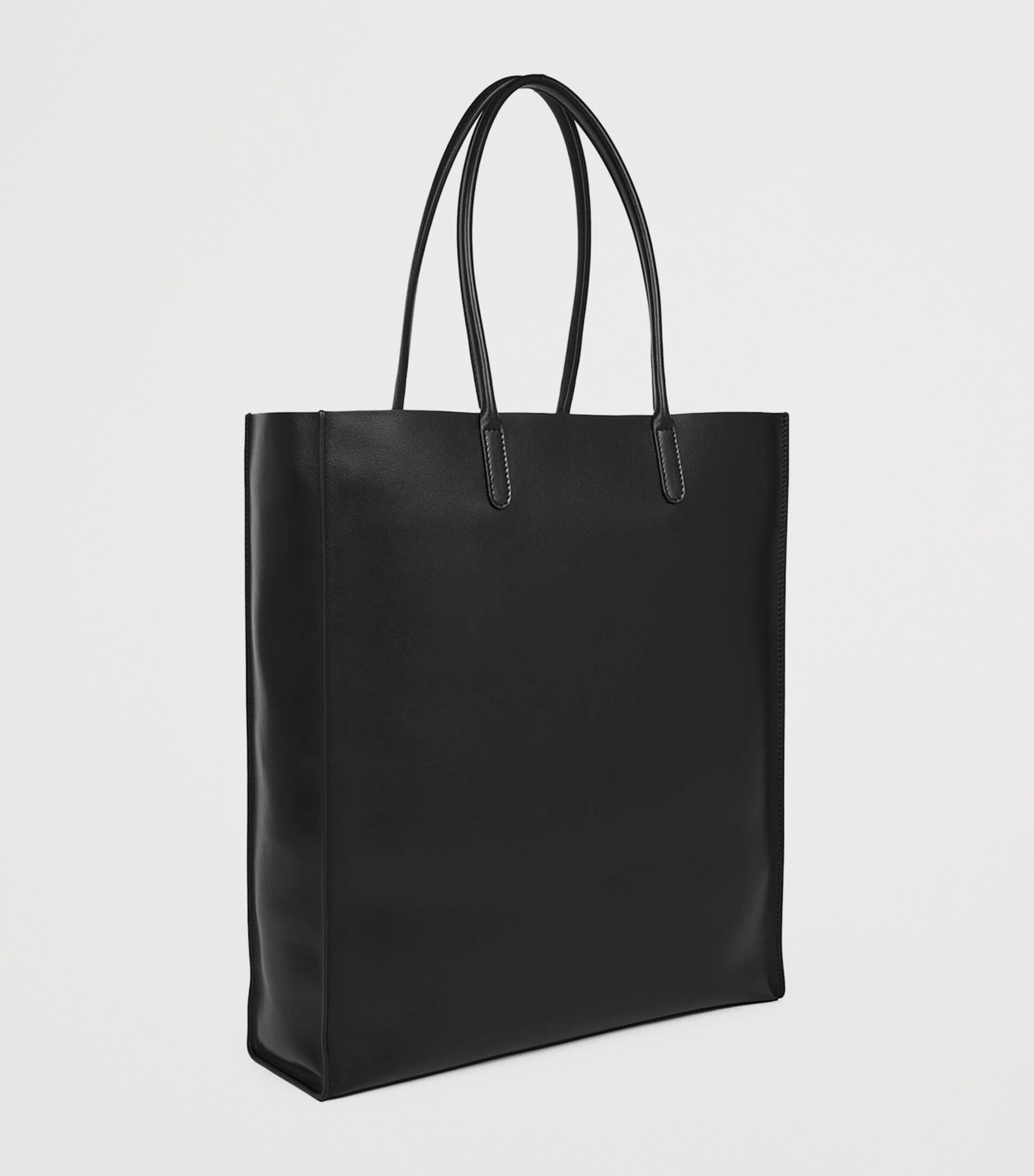 Leather Kingly Tote Bag BLACK Image 3