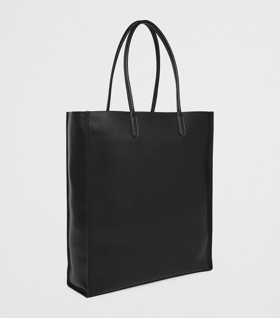 Leather Kingly Tote Bag BLACK Image 3