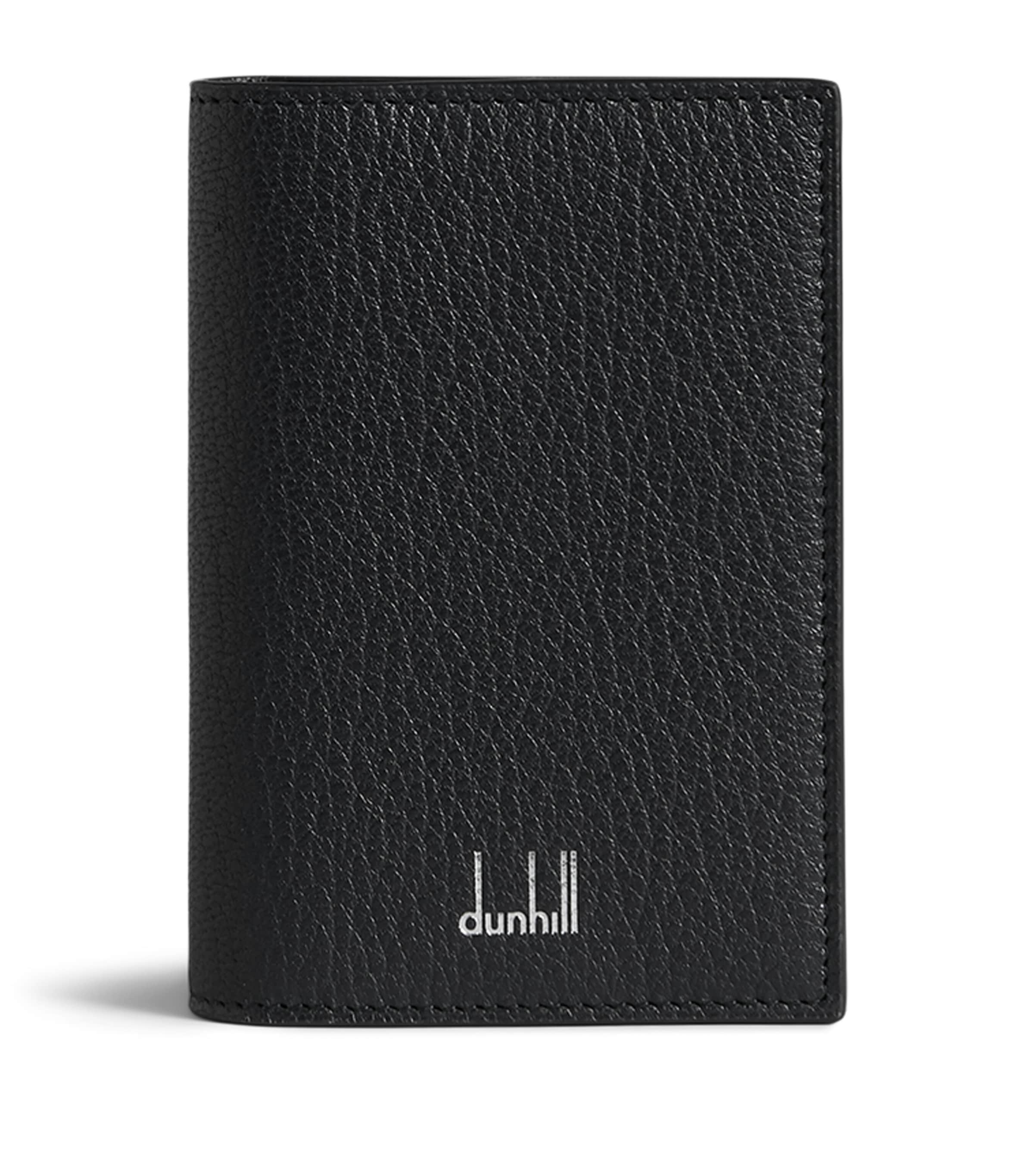 Dunhill Goatskin Duke Fine Business Card Case In Black