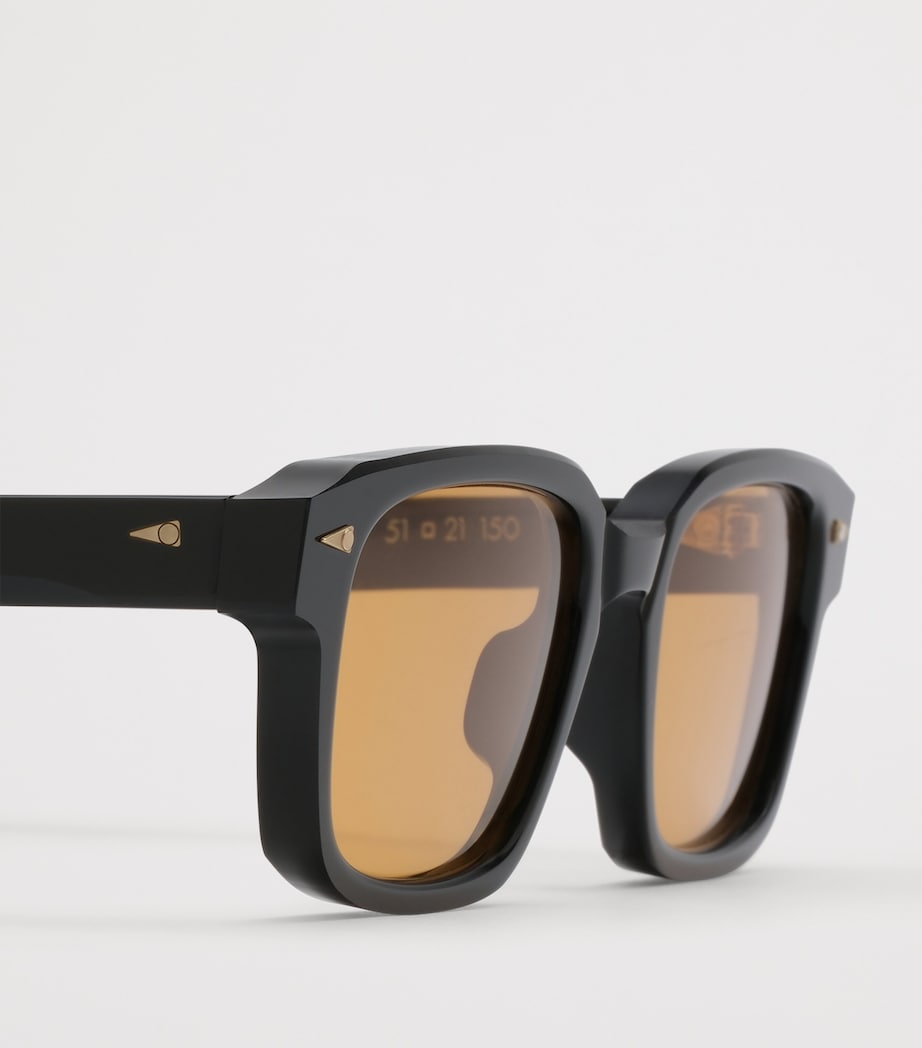 Ahlem Rive Gauche Rectangle Sunglasses Black/ Honey Image 3