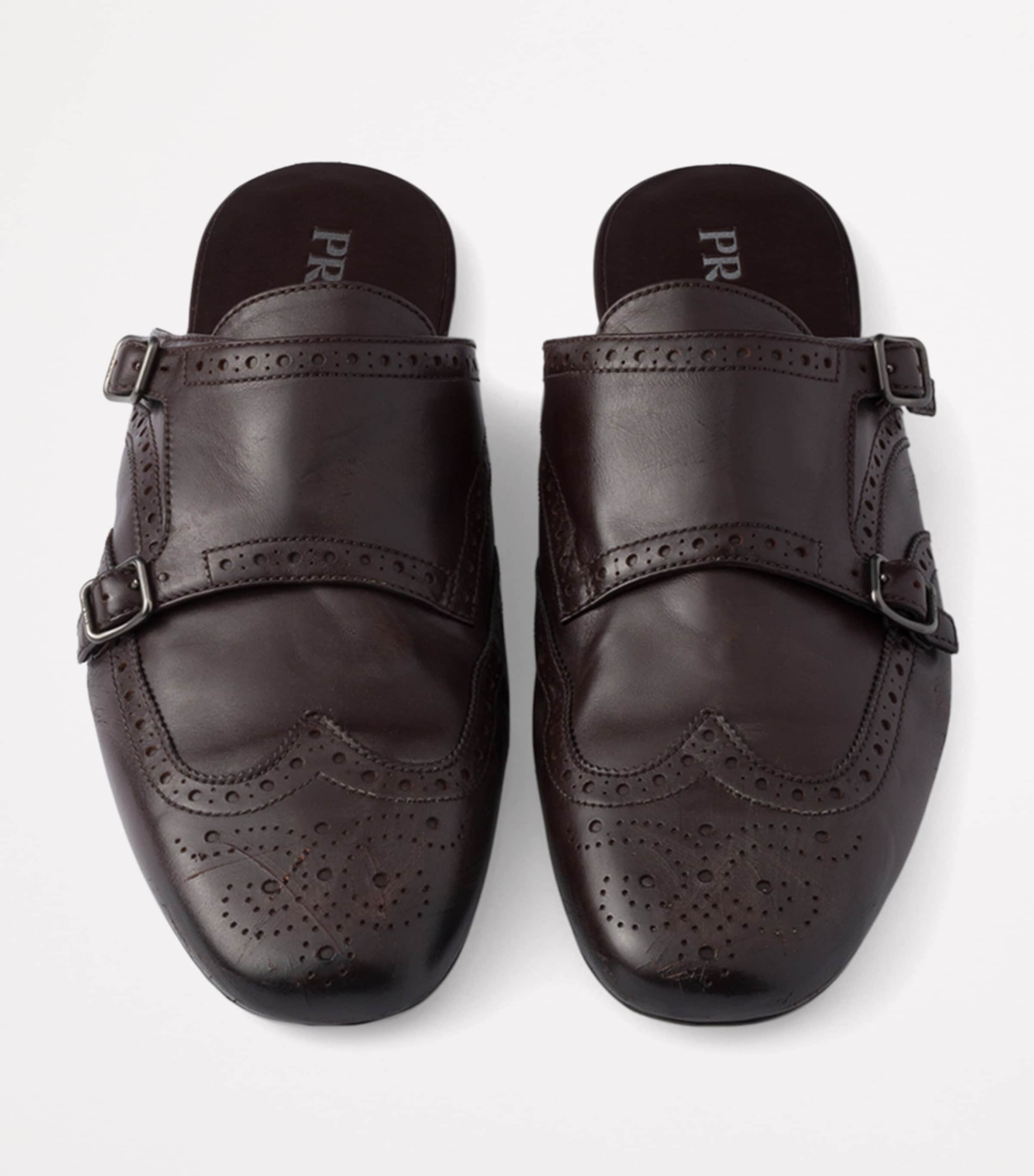 Calfskin Monk-Strap Mules F0192 Image 3